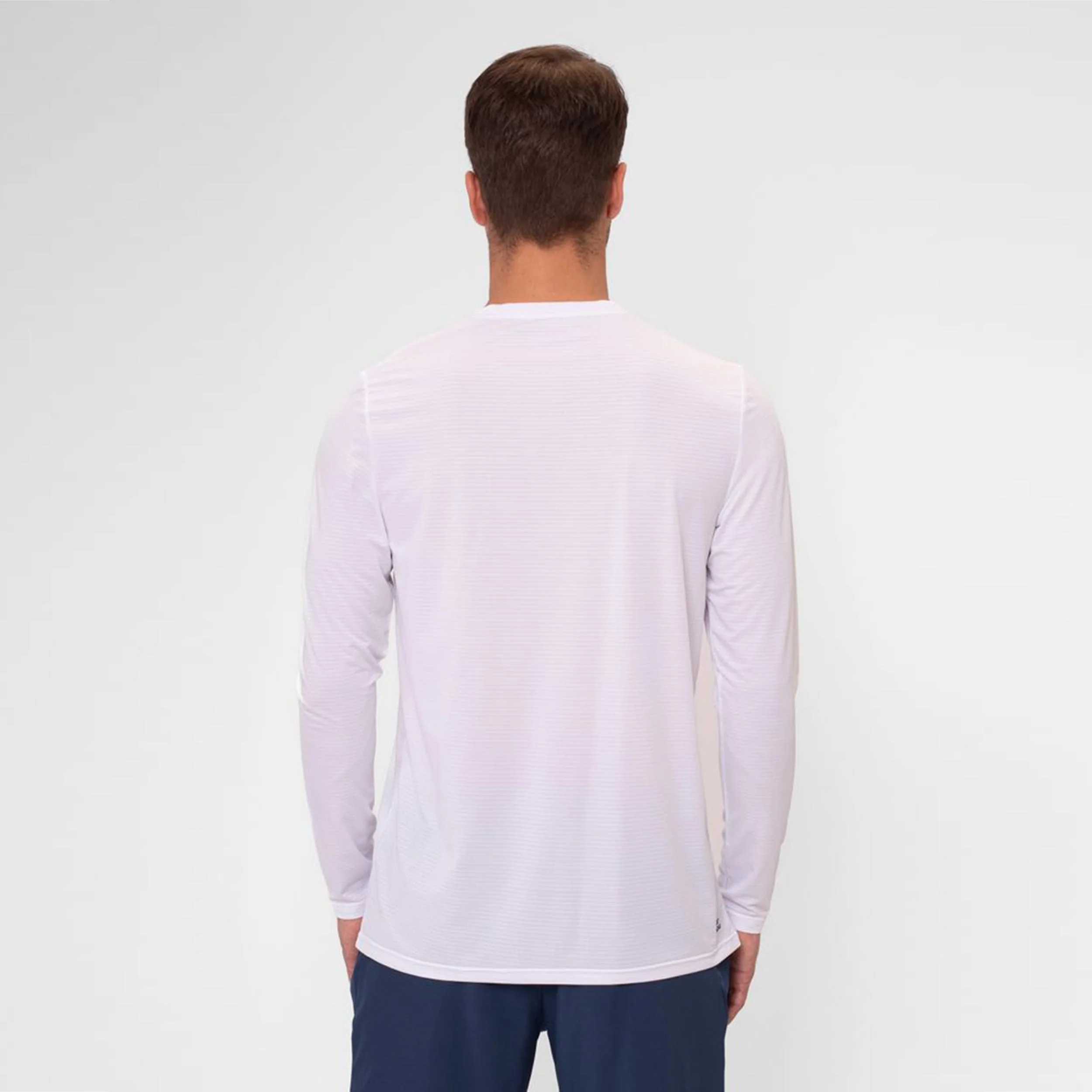 Crew Roundneck Longsleeve Herren-Weiß - Image 2