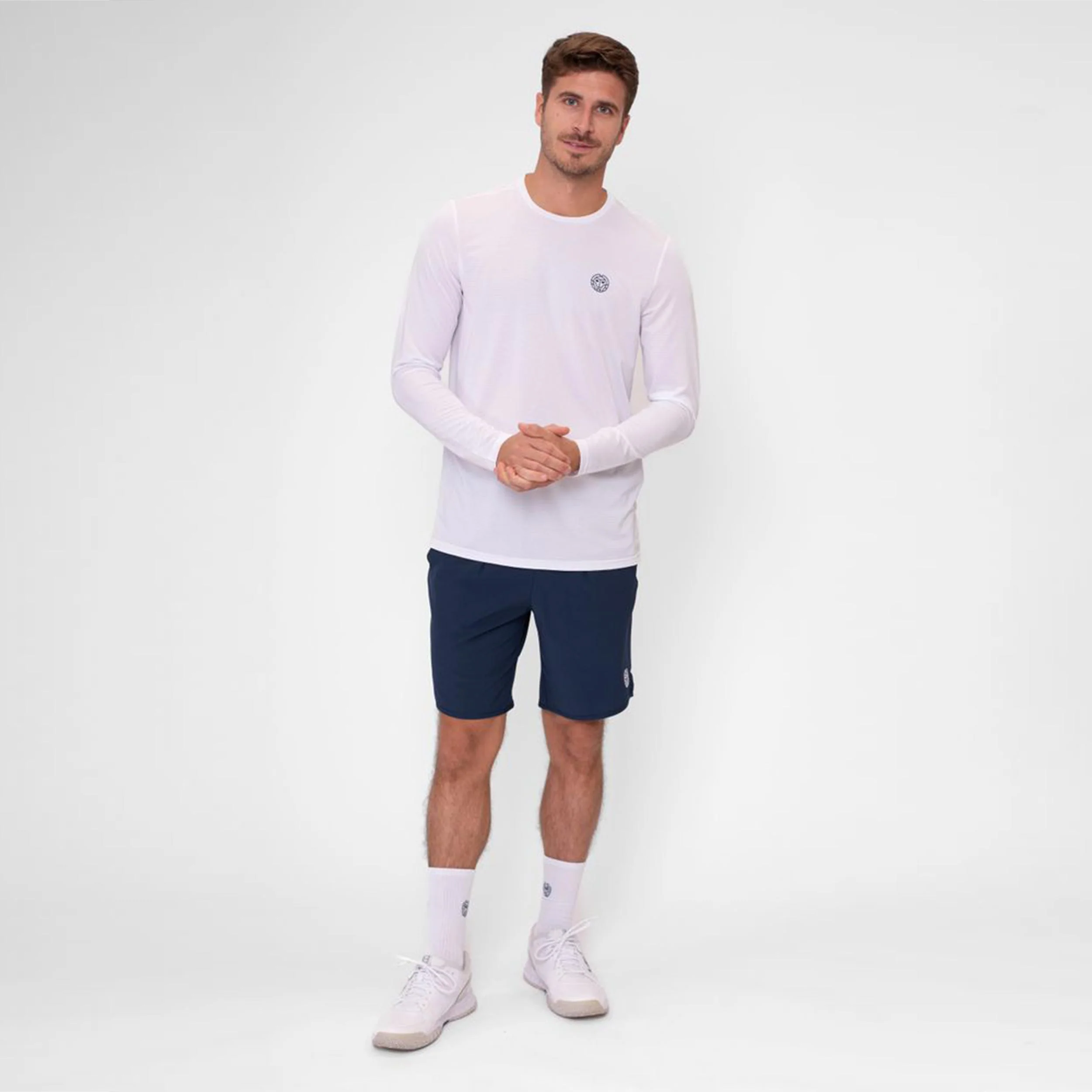 Crew Roundneck Longsleeve Herren-Weiß - Image 3