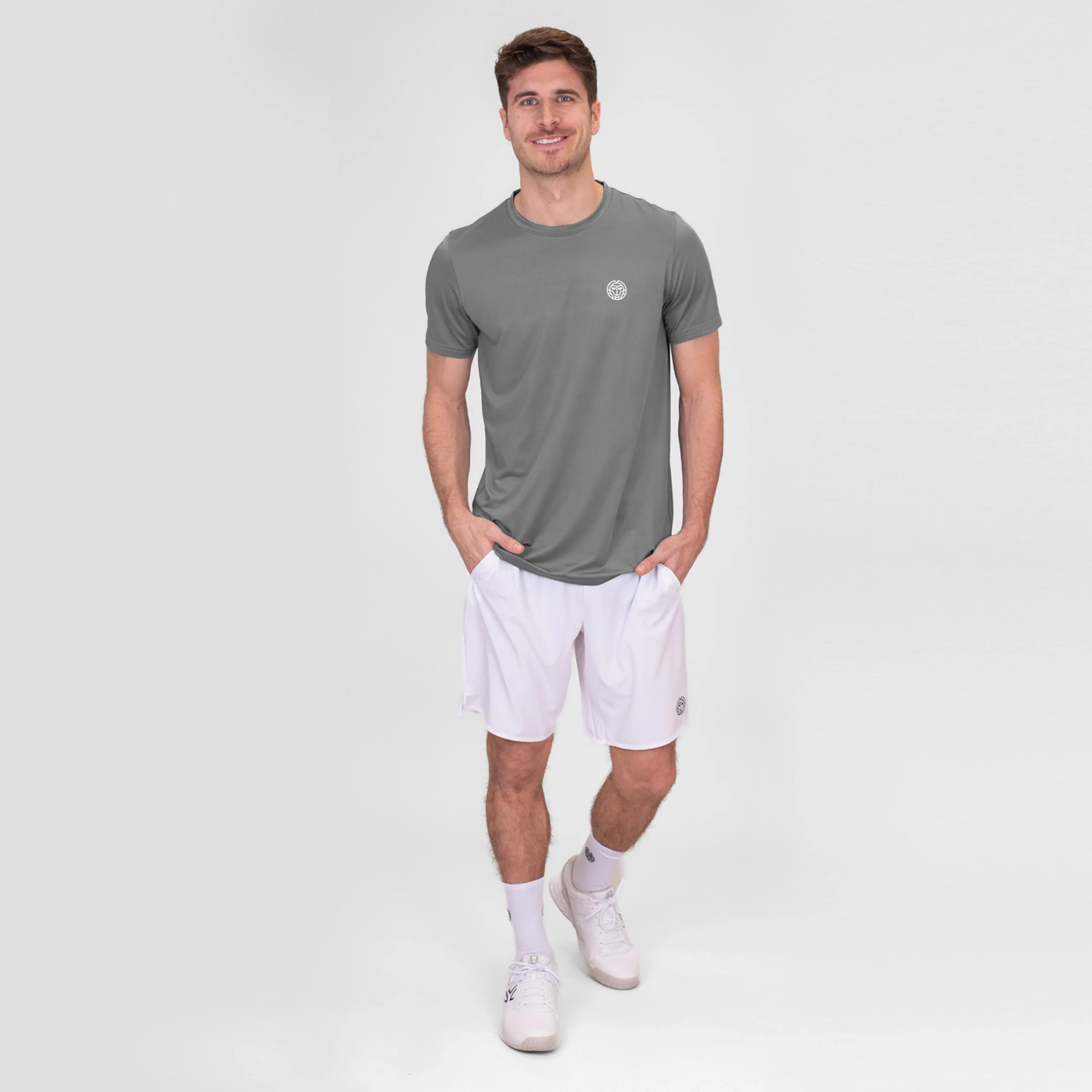 Crew T-Shirt Herren-Grau - Image 3