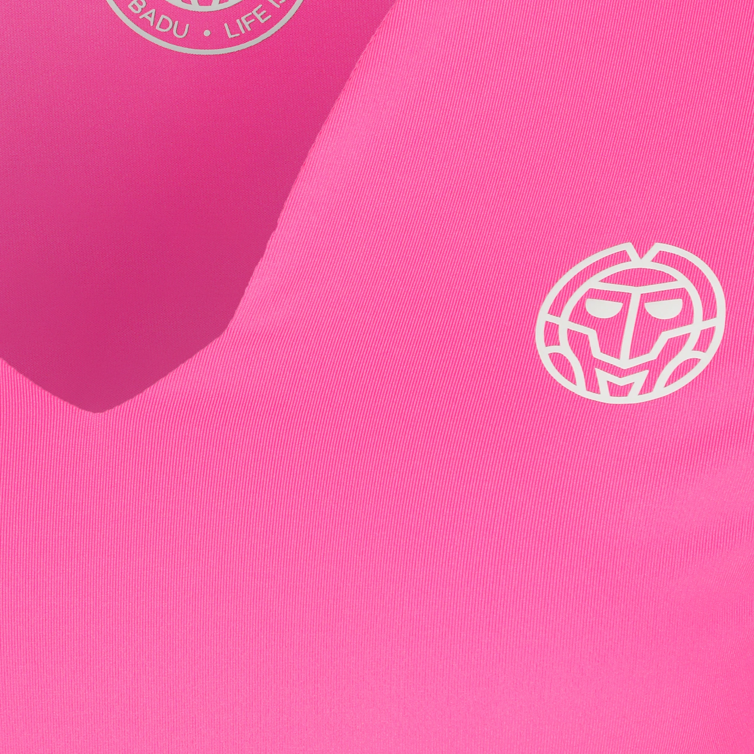 Crew V-Neck Longsleeve Damen-Pink - Image 3