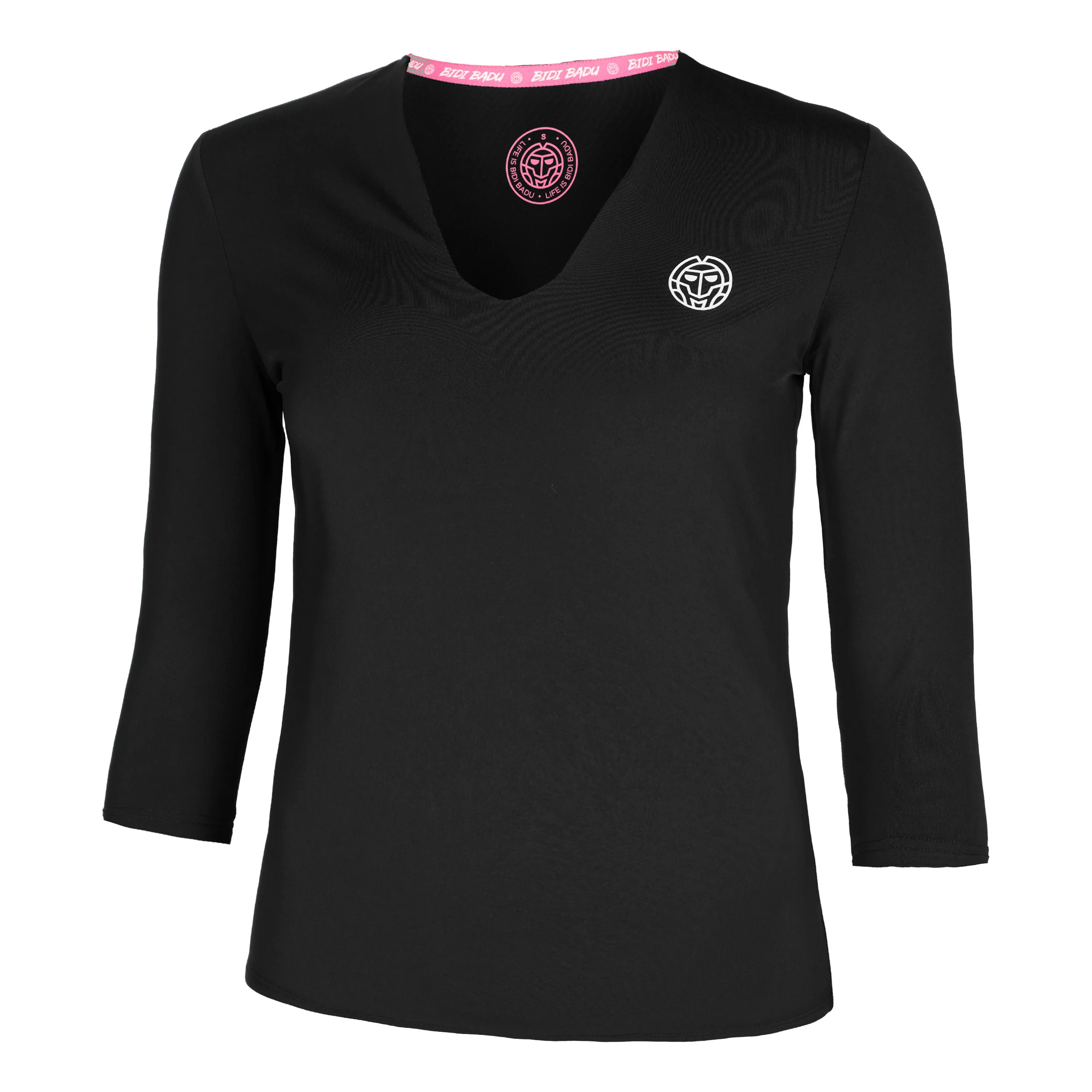 Crew V-Neck Longsleeve Damen-Schwarz - Image 5