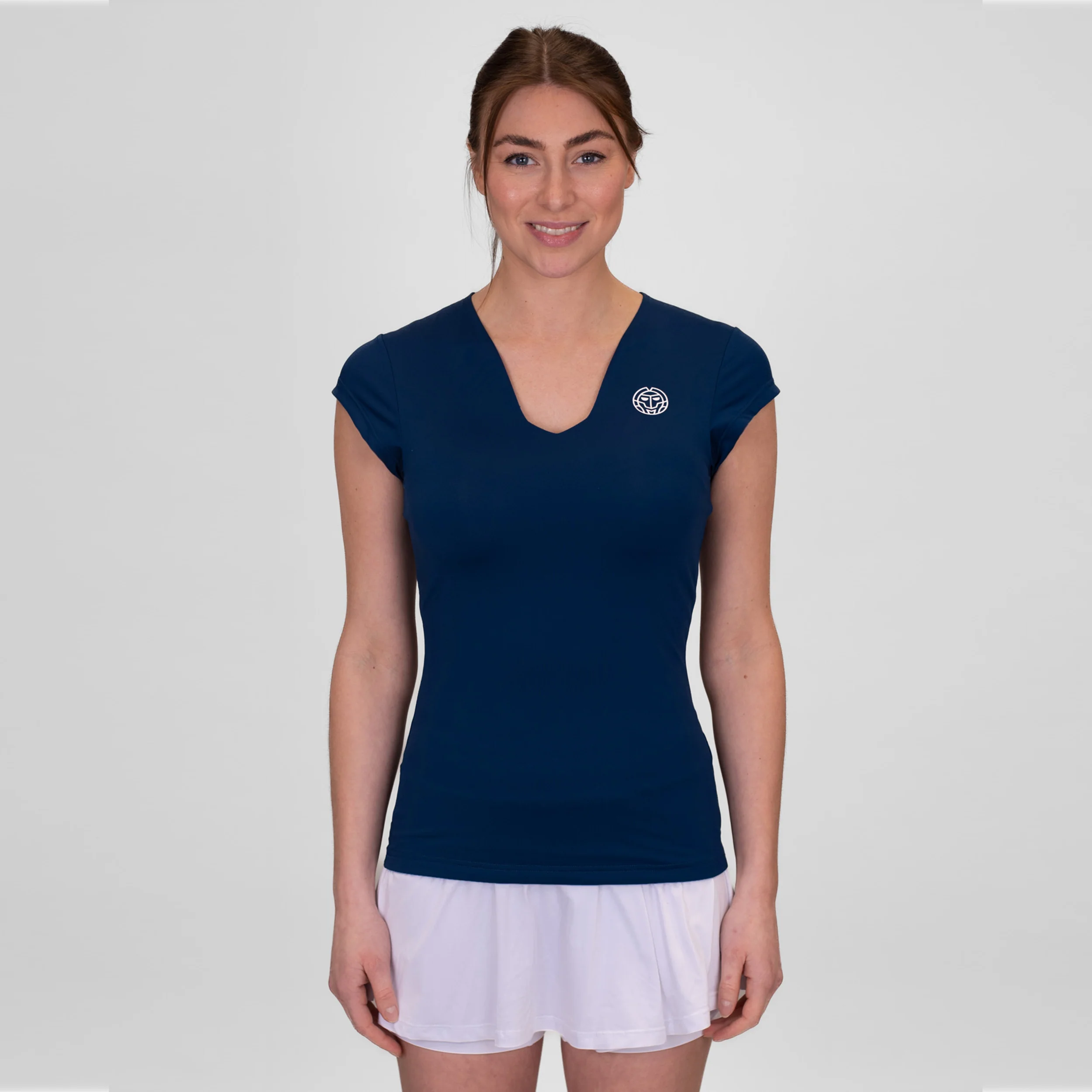 Crew V-Neck T-Shirt Damen-Dunkelblau