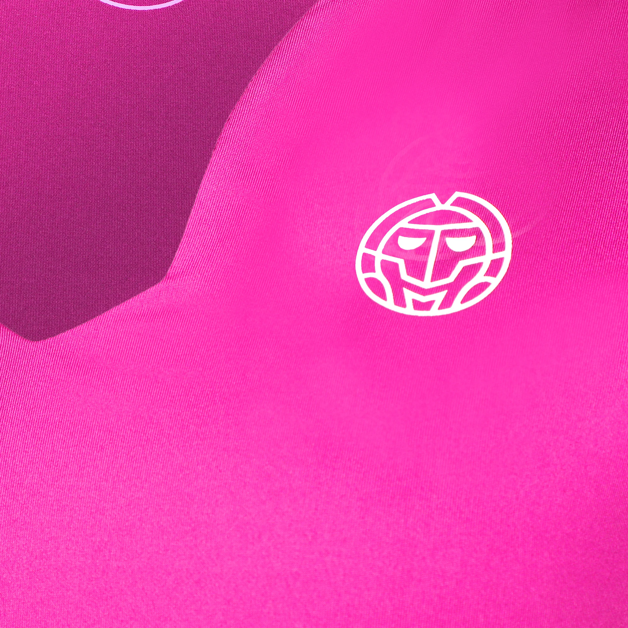 Crew V-Neck T-Shirt Damen-Pink - Image 3