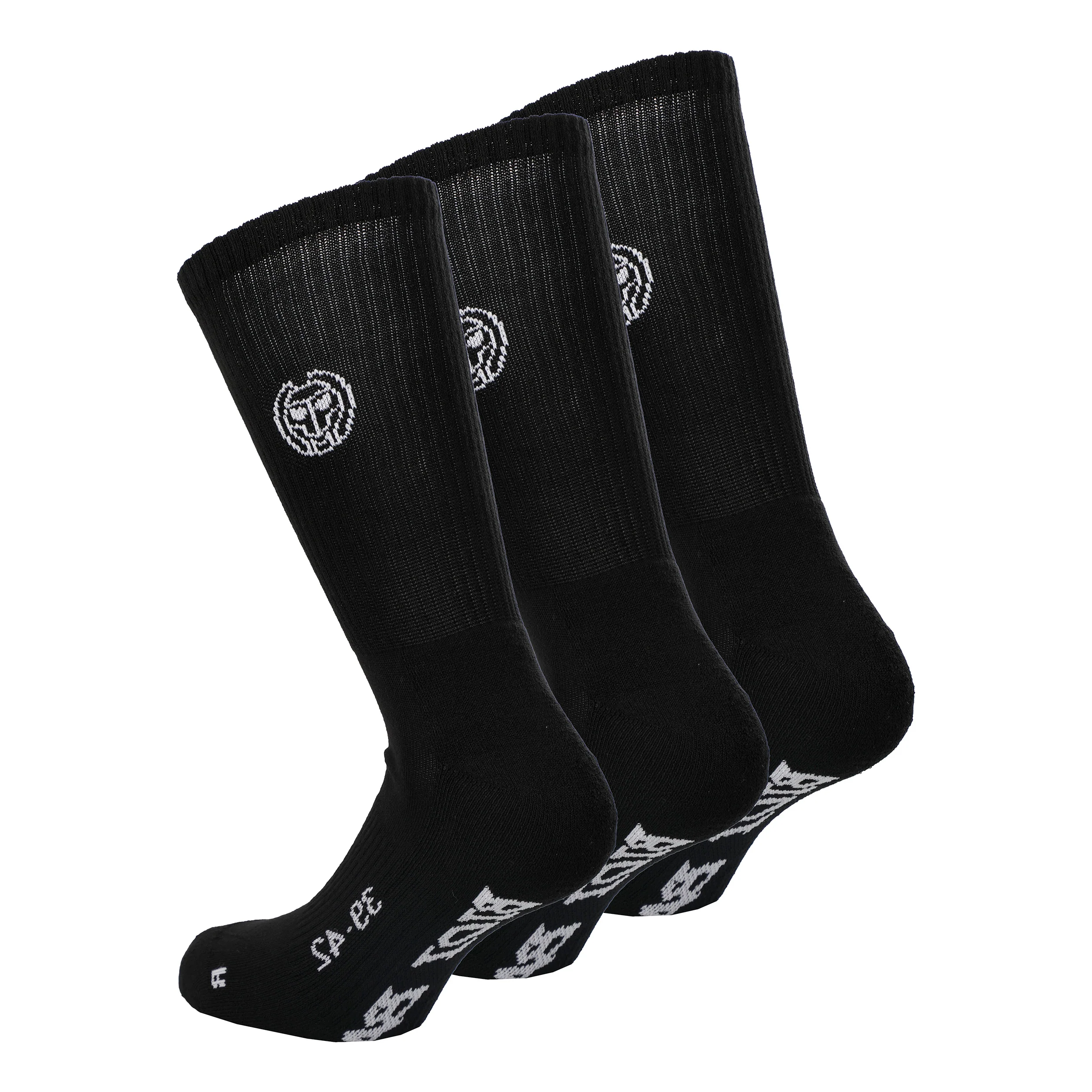 Don Carlito Crew Move Tennissocken 3er Pack-Schwarz,Weiß - Image 2