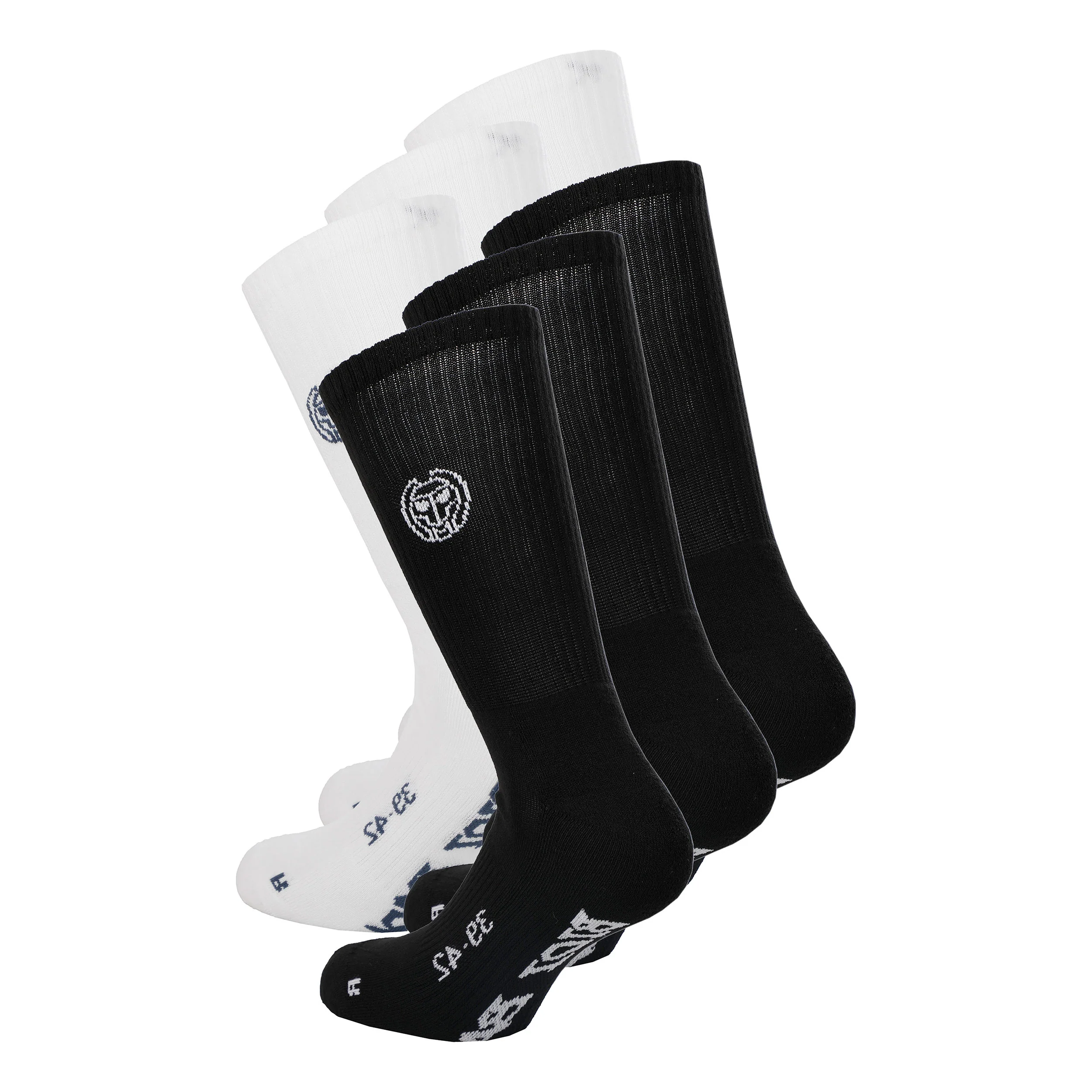 Don Carlito XXL Crew Move Sportsocken 6er Pack-Schwarz,Weiß - Image 2