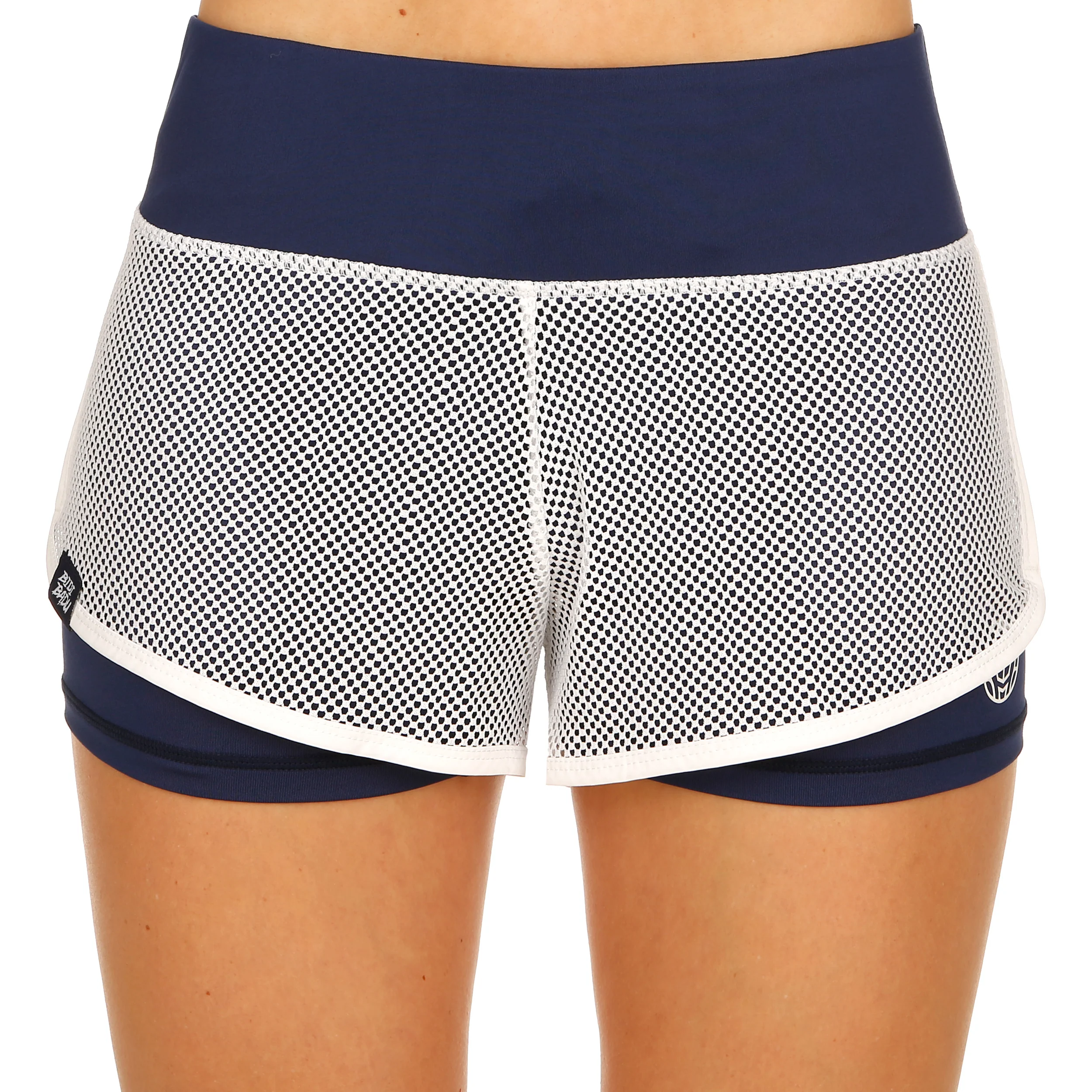 Efia Tech (2in1) Shorts Damen-Dunkelblau,Weiß - Image 3