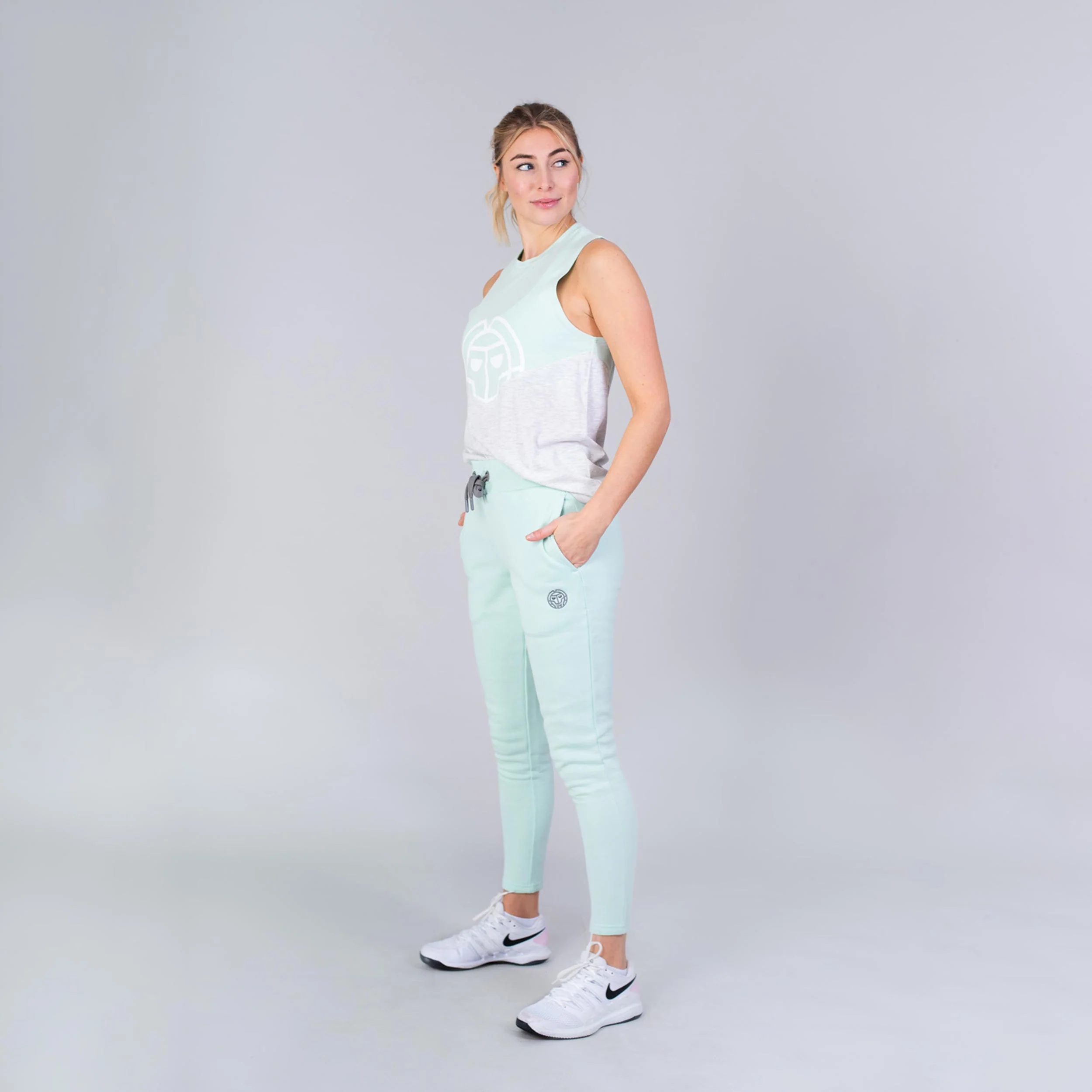 Elinam Lifestyle Tank-Top Damen-Mint,Creme - Image 3