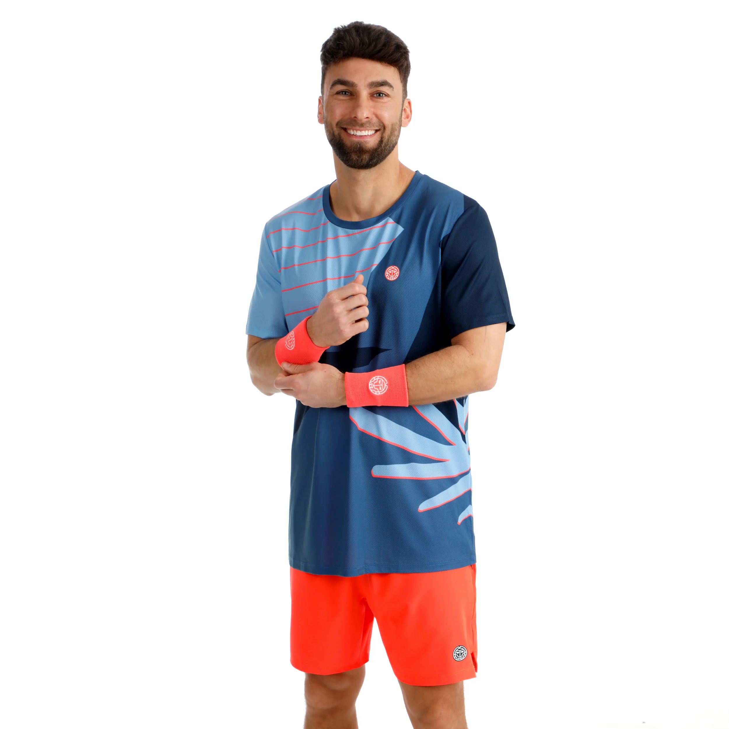 Hey Laguna T-Shirt Herren-blau, koralle - Image 6
