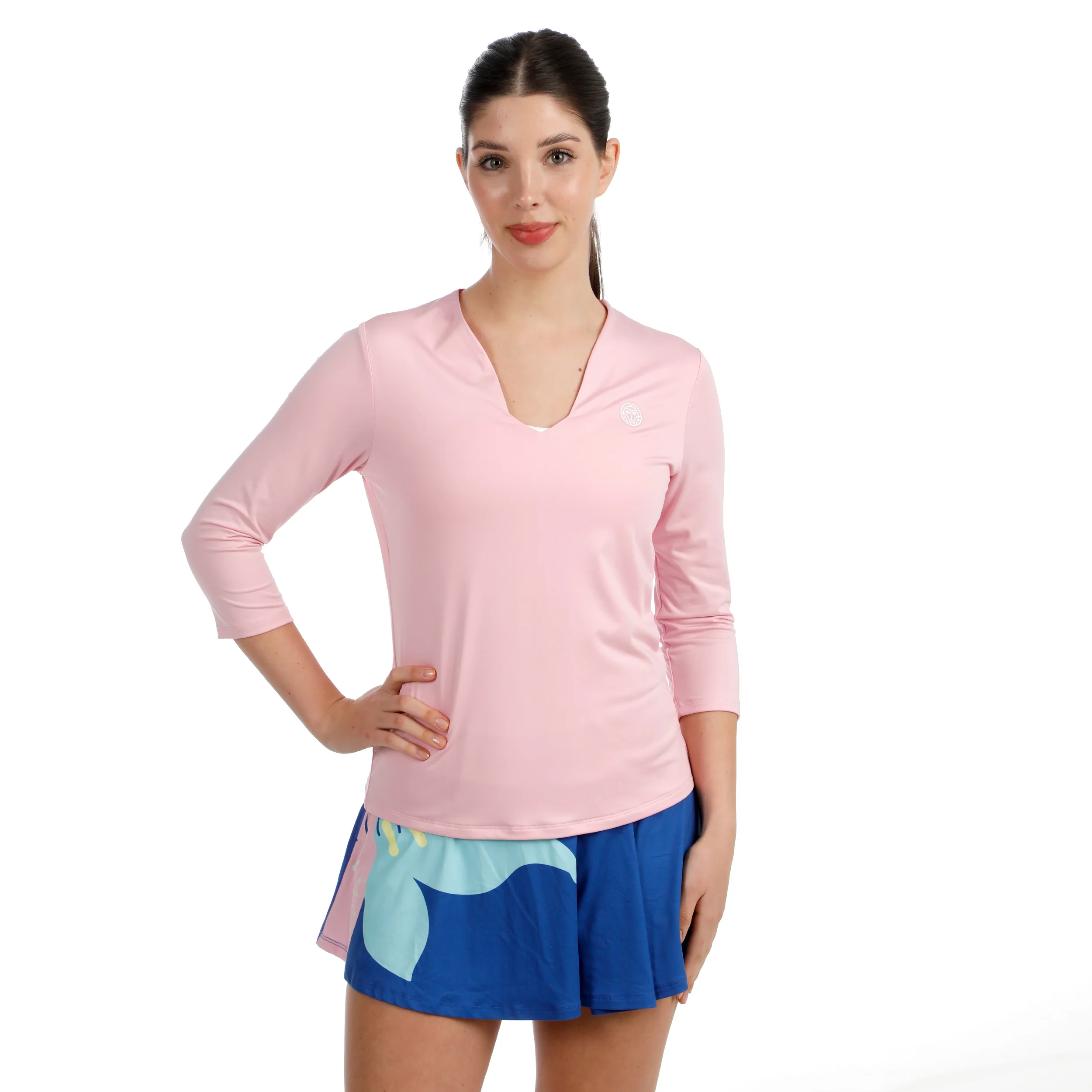 Hey Laguna V-Neck Longsleeve Damen-altrosa - Image 5