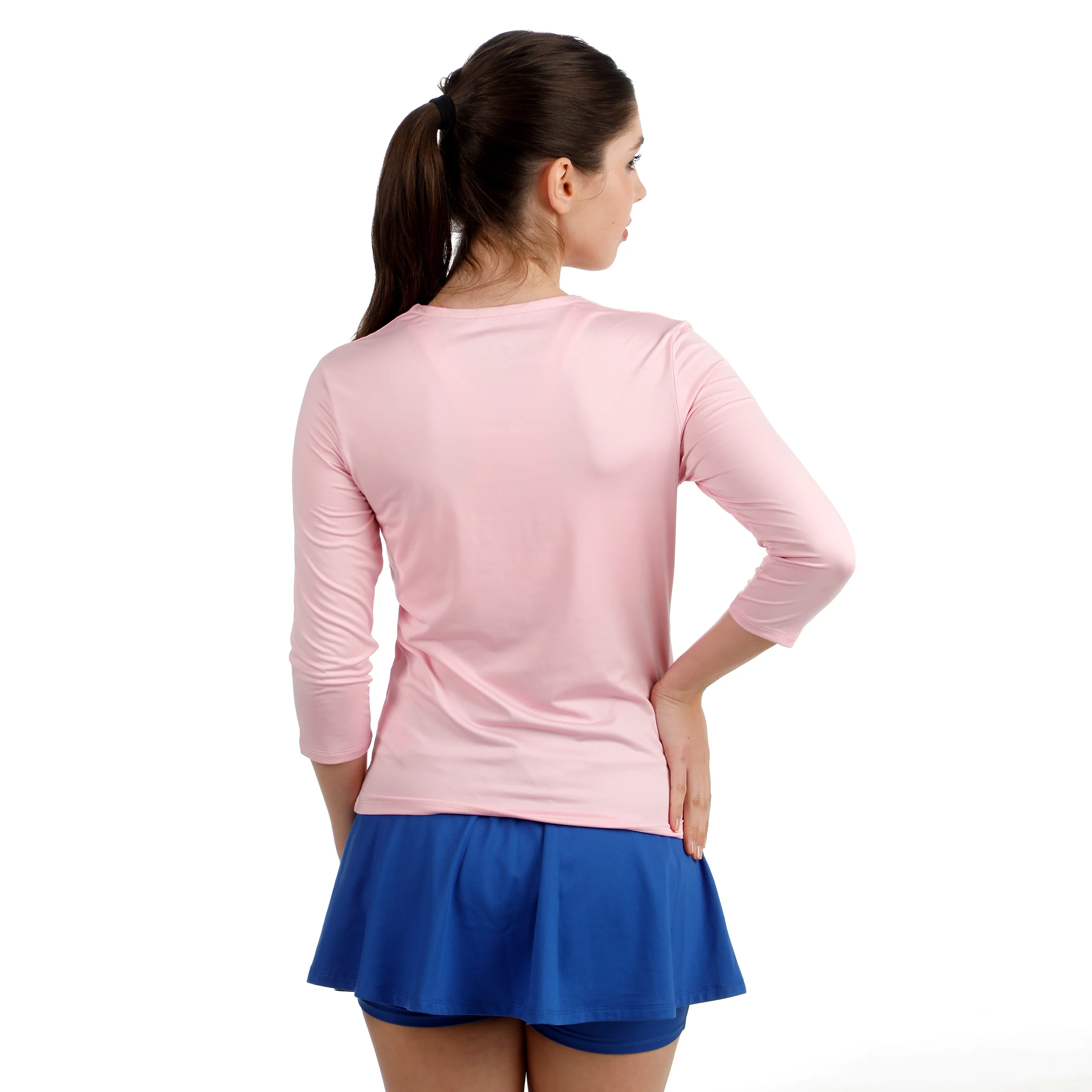 Hey Laguna V-Neck Longsleeve Damen-altrosa - Image 6