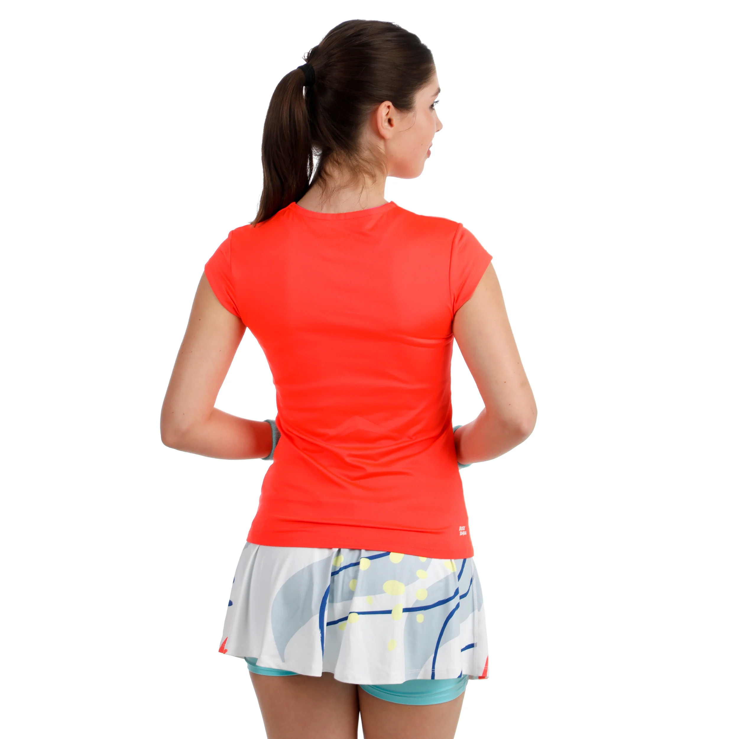 Hey Laguna V-Neck T-Shirt Damen-koralle - Image 6