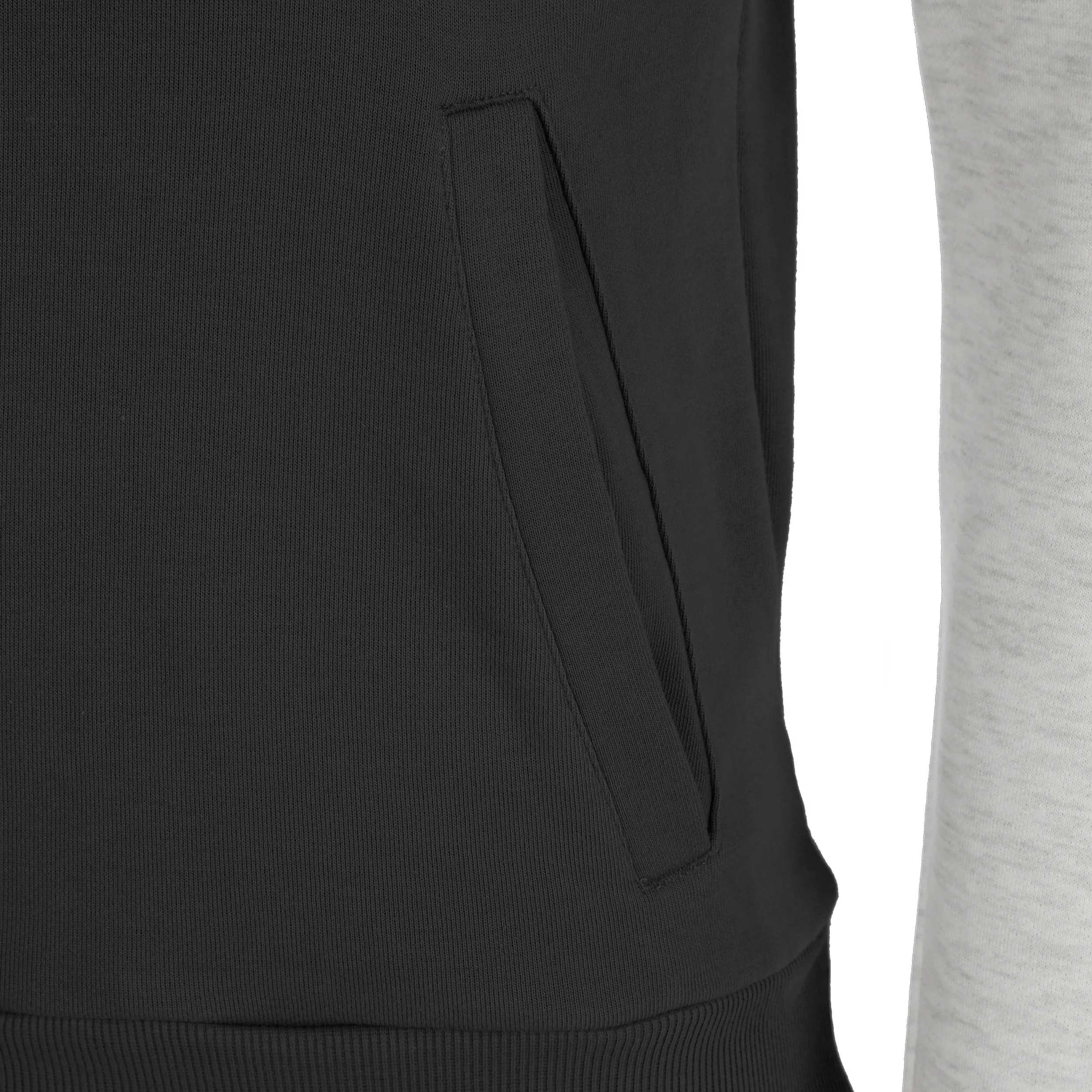 Lunis Lifestyle Hoody Herren-Hellgrau,Schwarz - Image 4