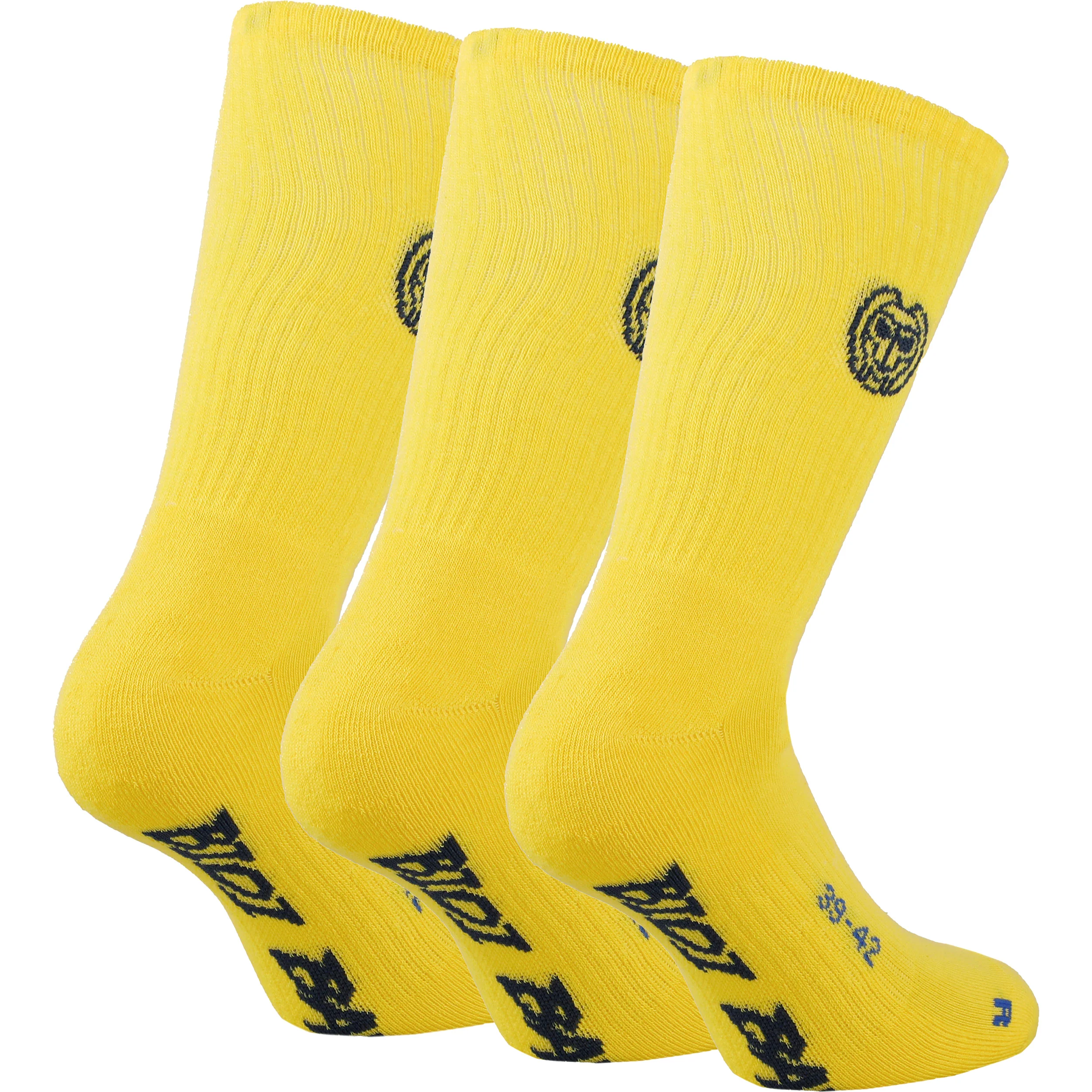 Matayo Crew Tech Sportsocken 3er Pack Herren-Gelb,Schwarz - Image 2