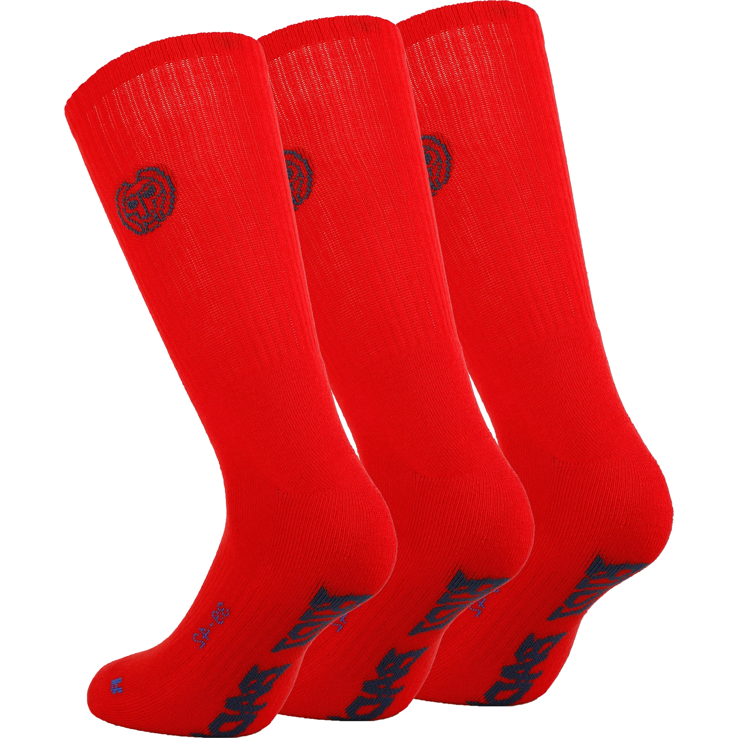 Matayo Crew Tech Sportsocken 3er Pack Herren-Hellrot,Blau - Image 2