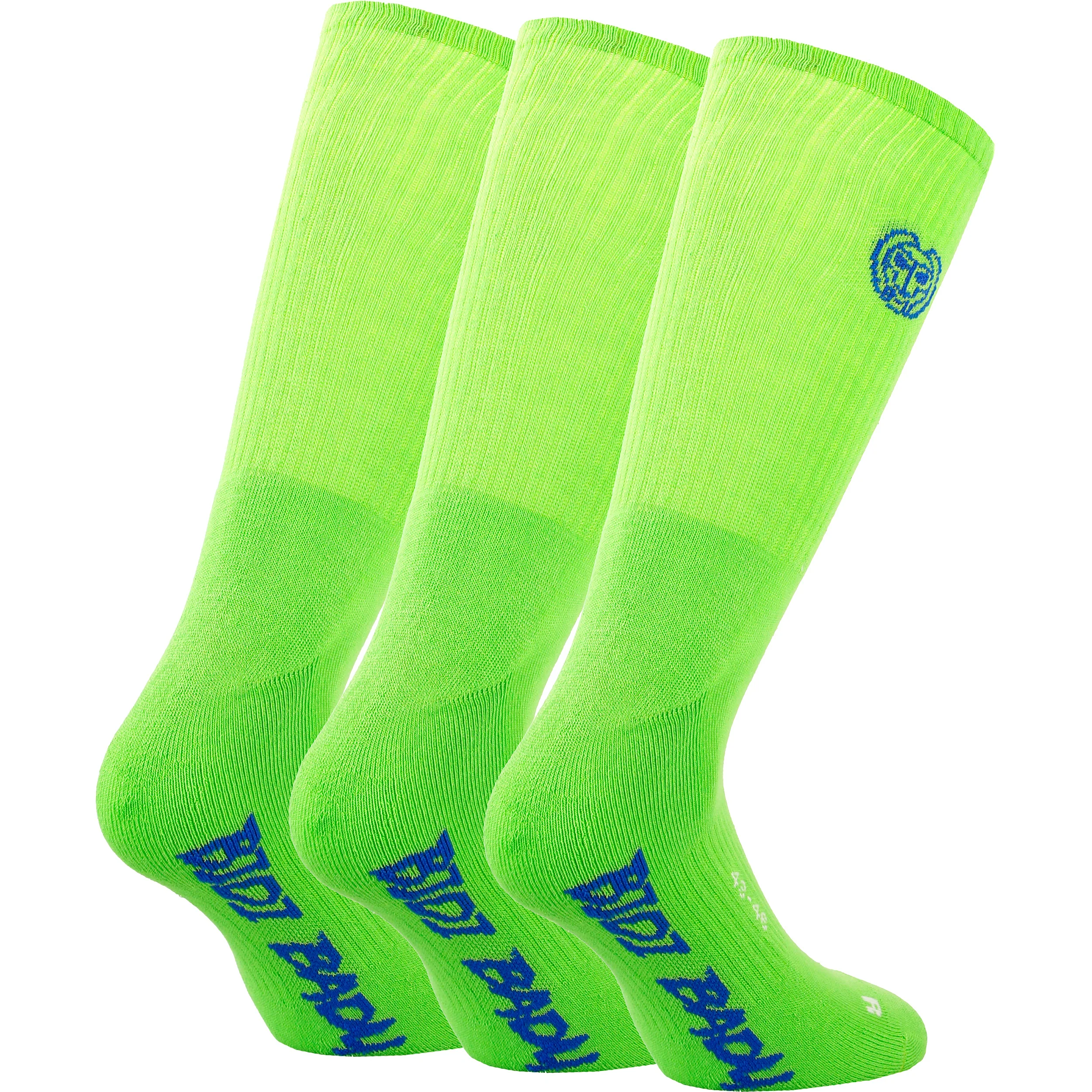 Matayo Crew Tech Sportsocken 3er Pack Herren-Neongrün,Blau - Image 2
