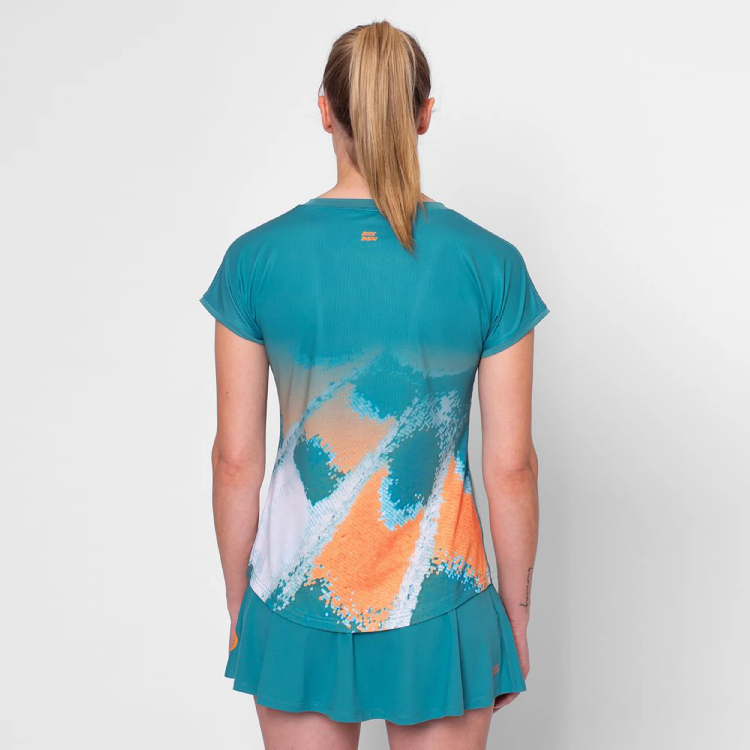 Melbourne 2025 T-Shirt Damen-Petrol,Orange - Image 4