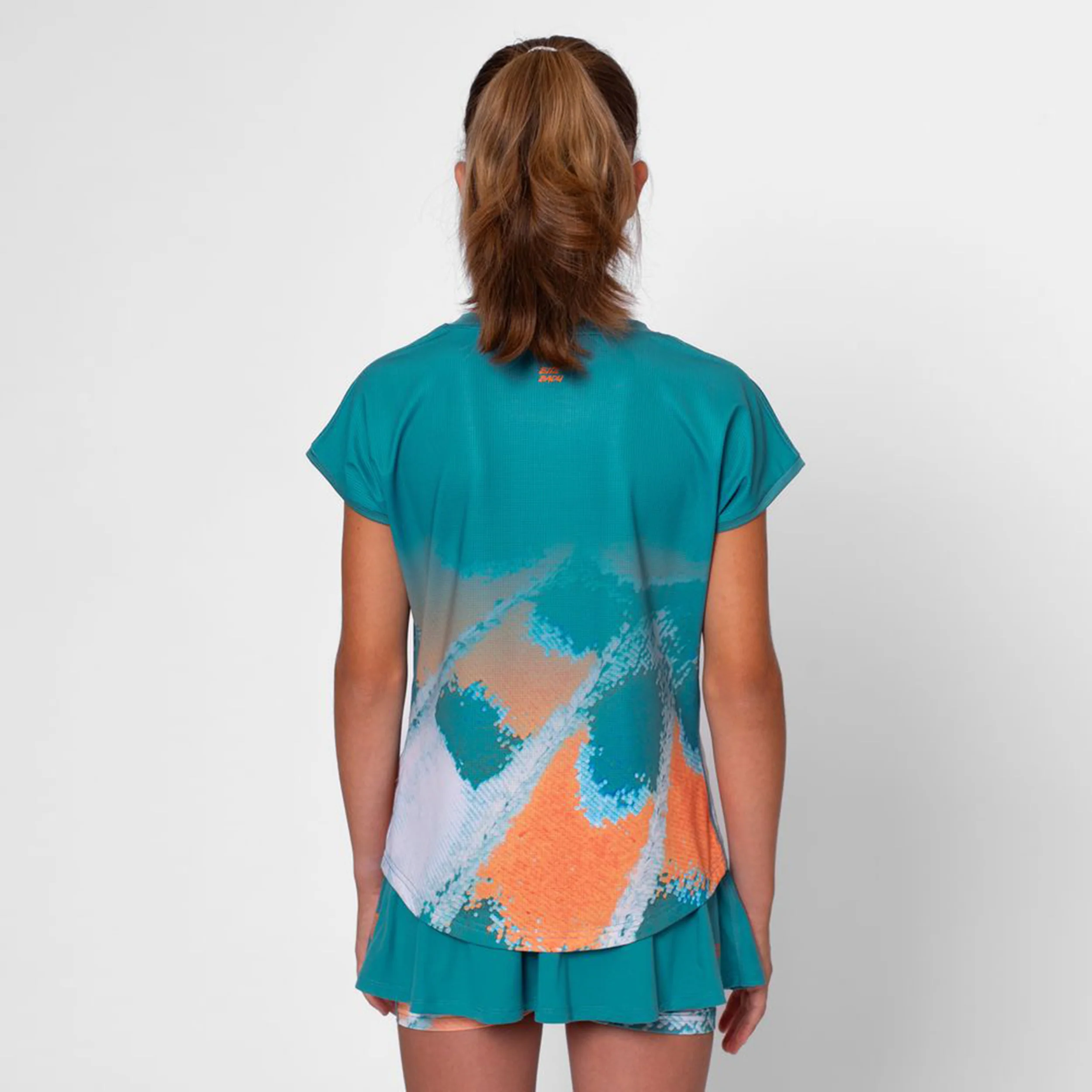 Melbourne 2025 T-Shirt Mädchen-Petrol,Orange - Image 4