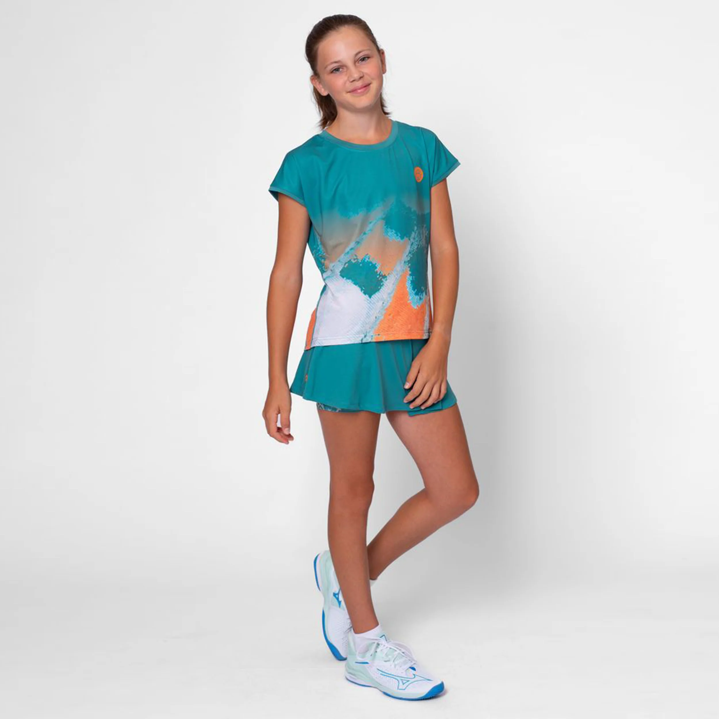 Melbourne 2025 T-Shirt Mädchen-Petrol,Orange - Image 8