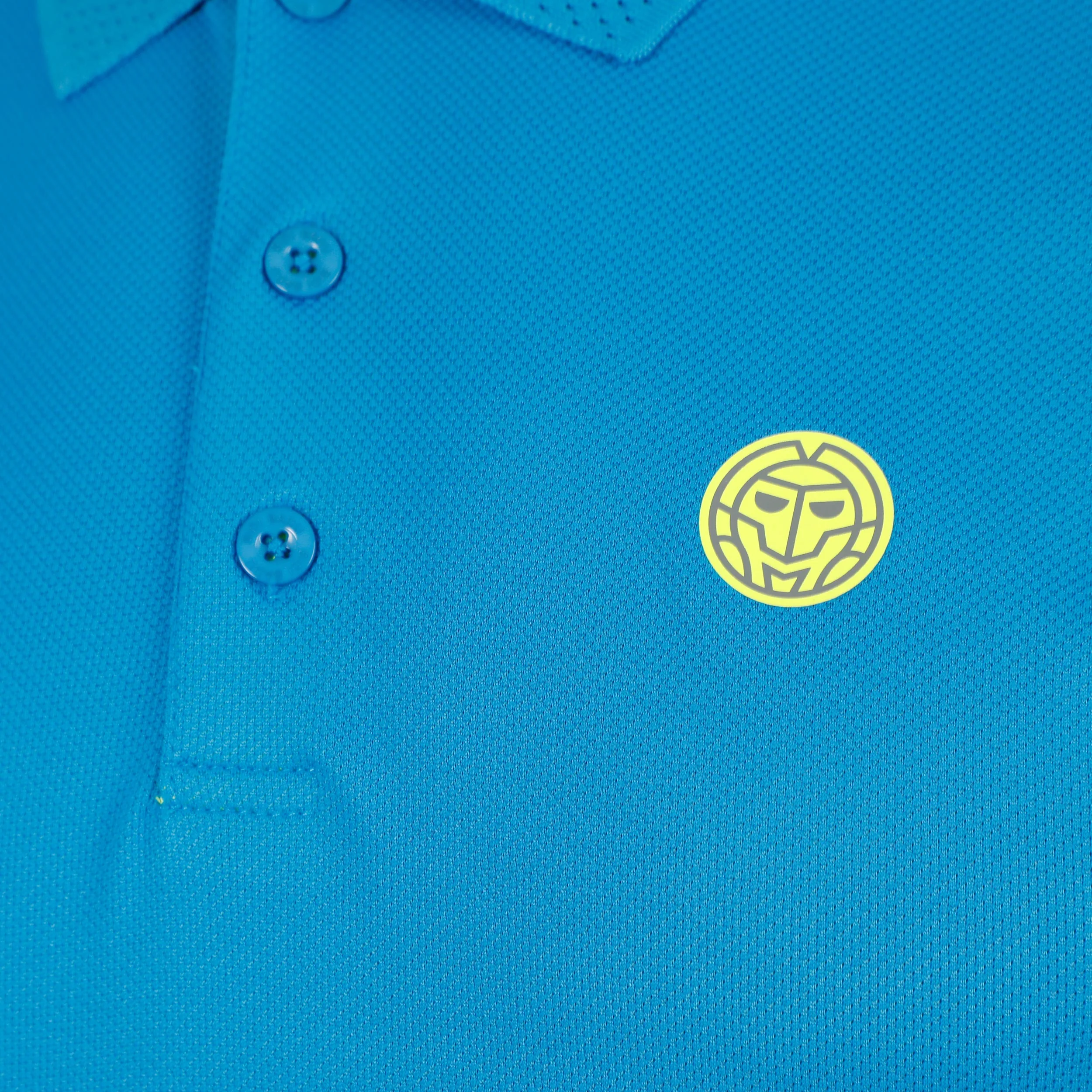 Out of Control Polo Herren - blau, neongelb - Image 3