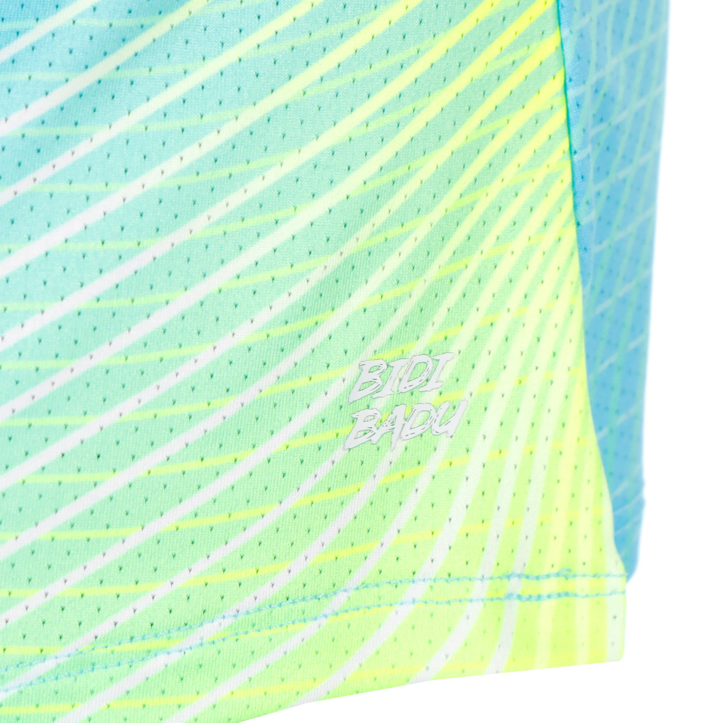 Out of Control Racerback Tank-Top Damen-hellblau, neongelb - Image 4