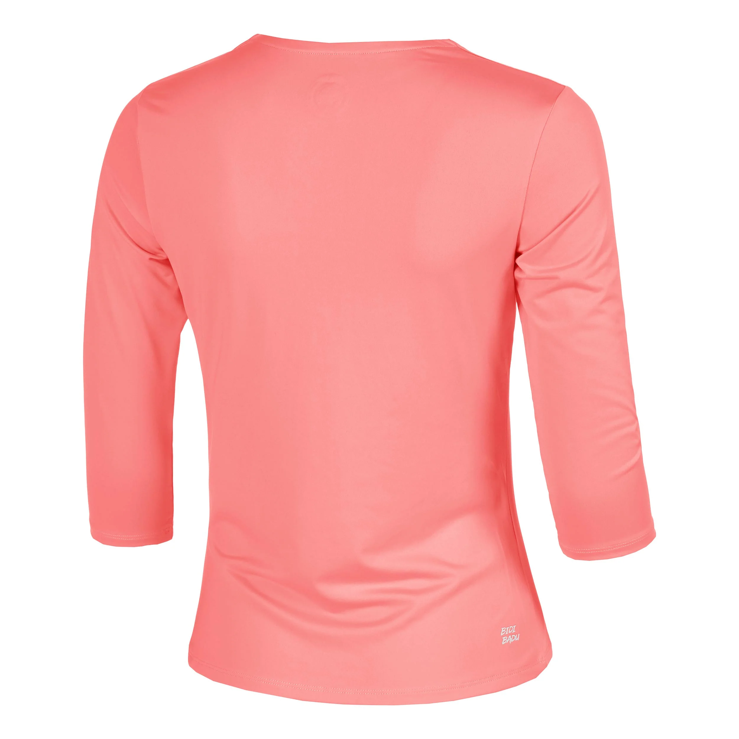 Out of Control V-Neck Longsleeve Damen-pink, weiß - Image 2
