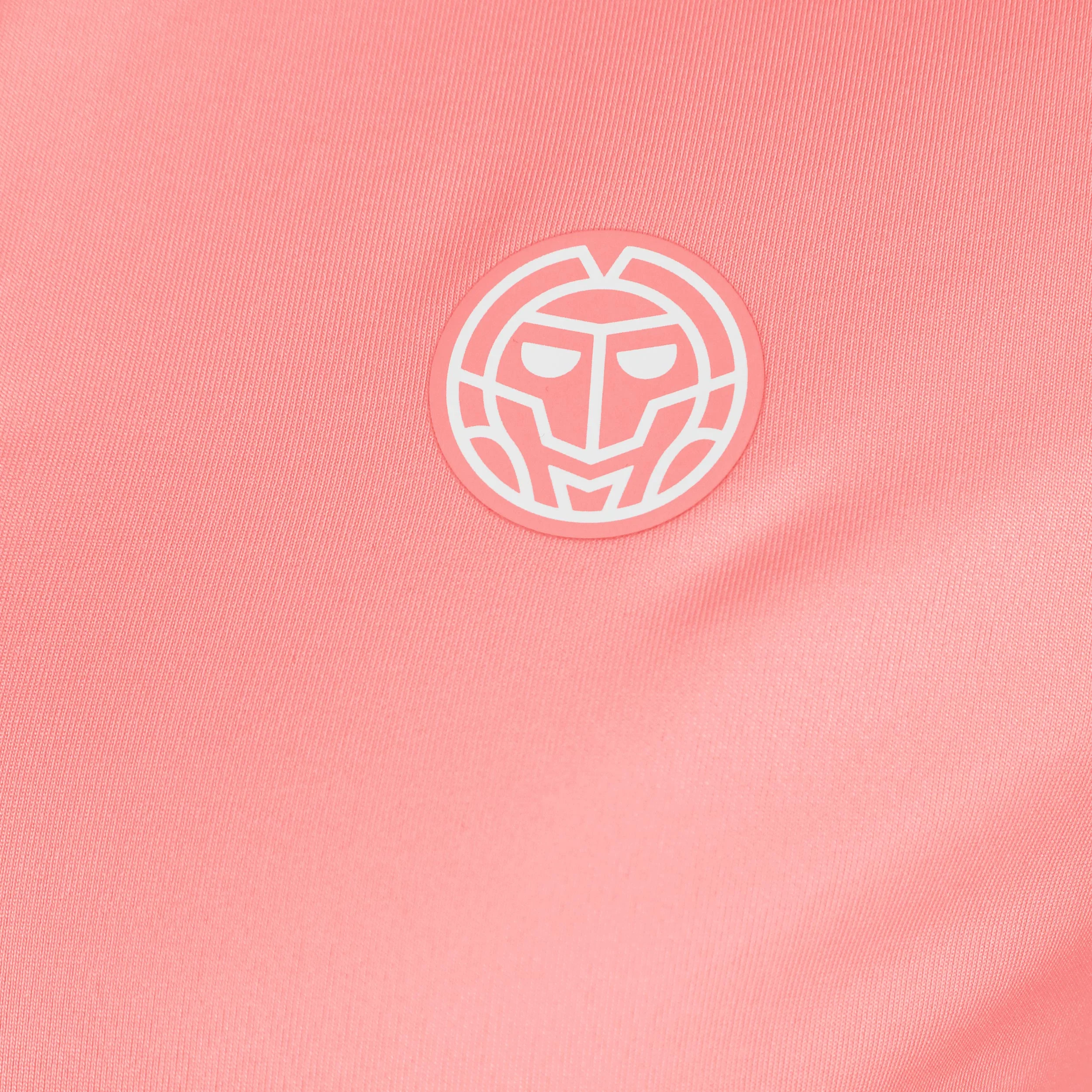 Out of Control V-Neck Longsleeve Damen-pink, weiß - Image 3