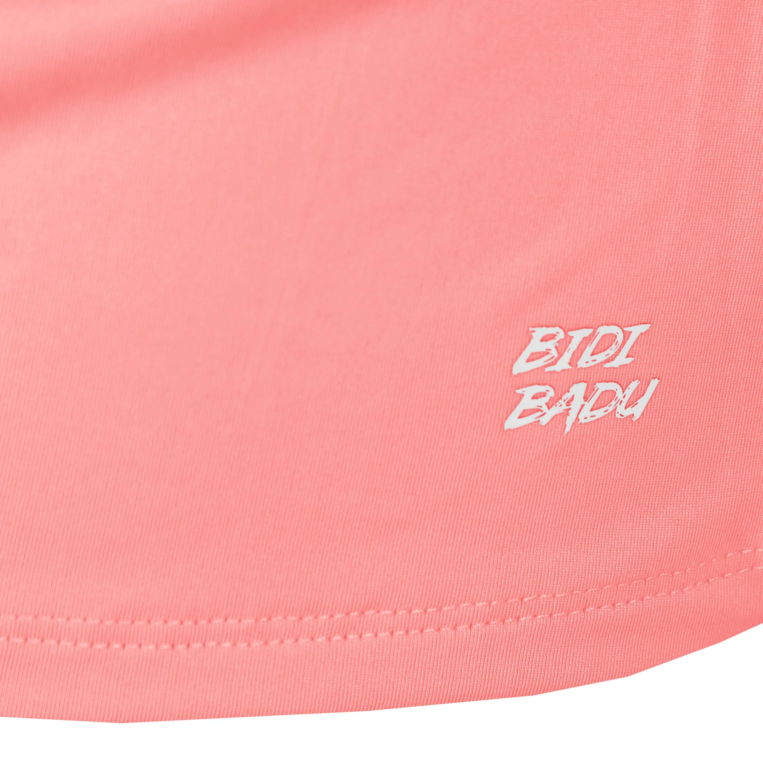 Out of Control V-Neck Longsleeve Damen-pink, weiß - Image 4