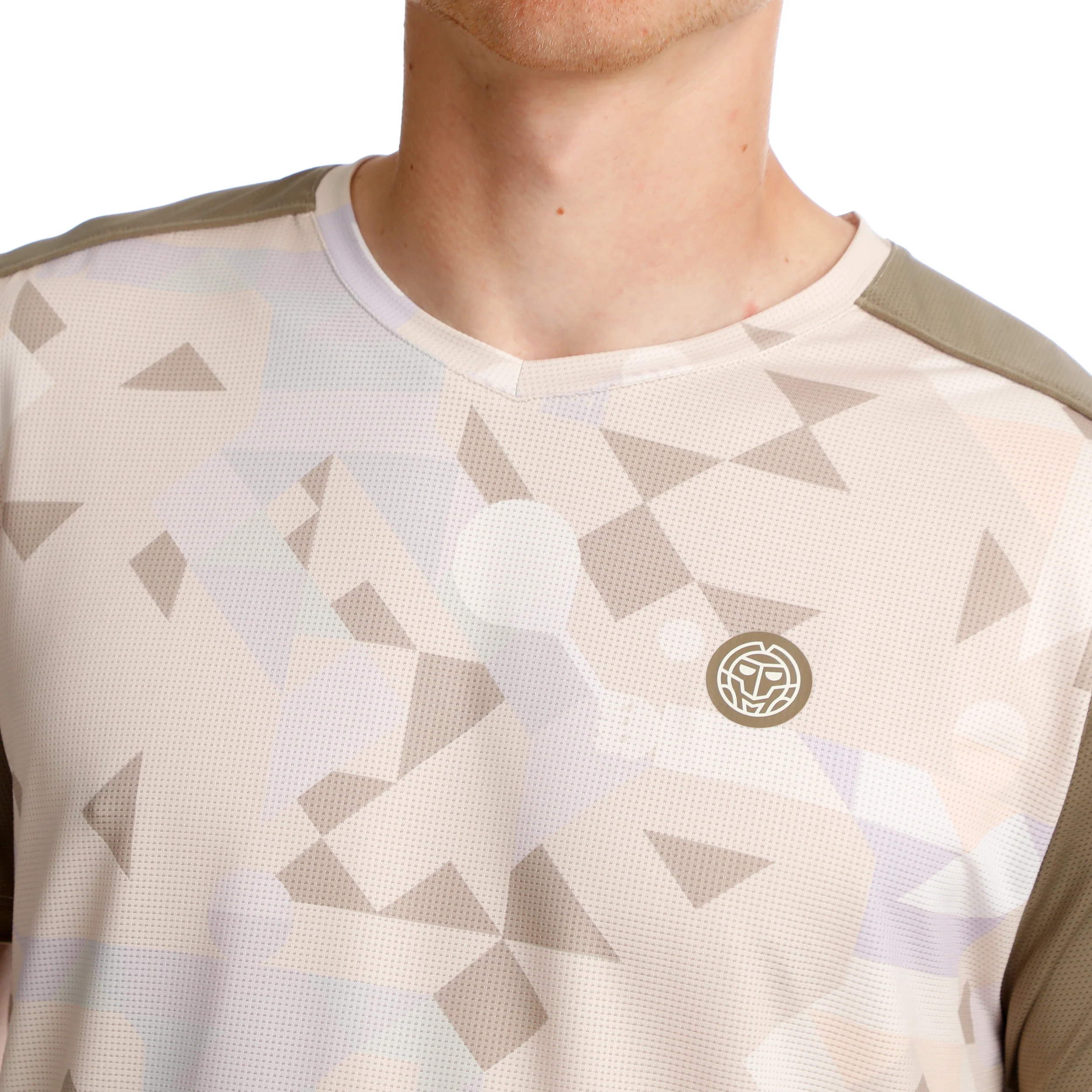 Paris 2025 V-Neck T-Shirt Herren-Beige,Braun - Image 8