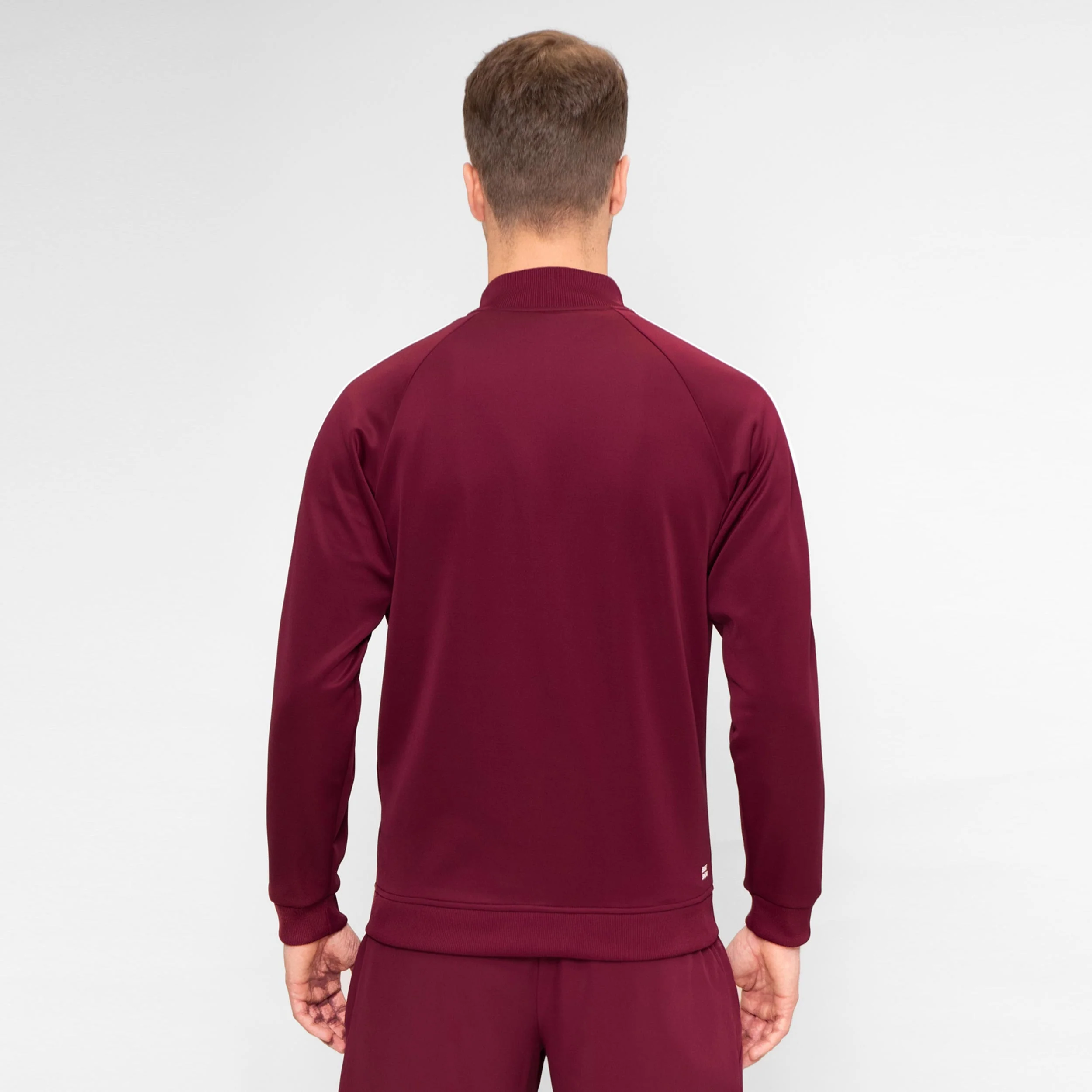 Protected Leafs Trainingsjacke Herren-Weinrot - Image 4