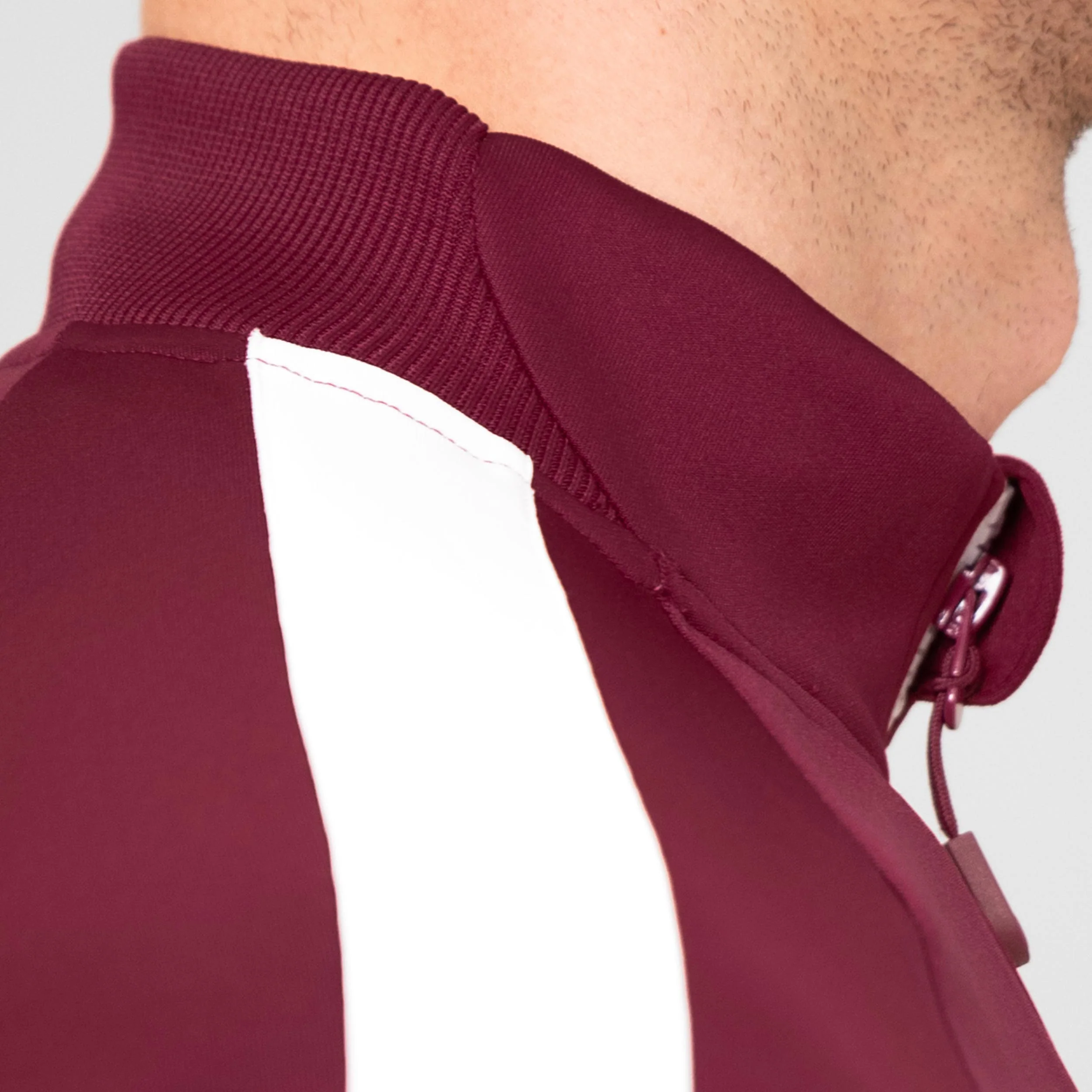 Protected Leafs Trainingsjacke Herren-Weinrot - Image 6