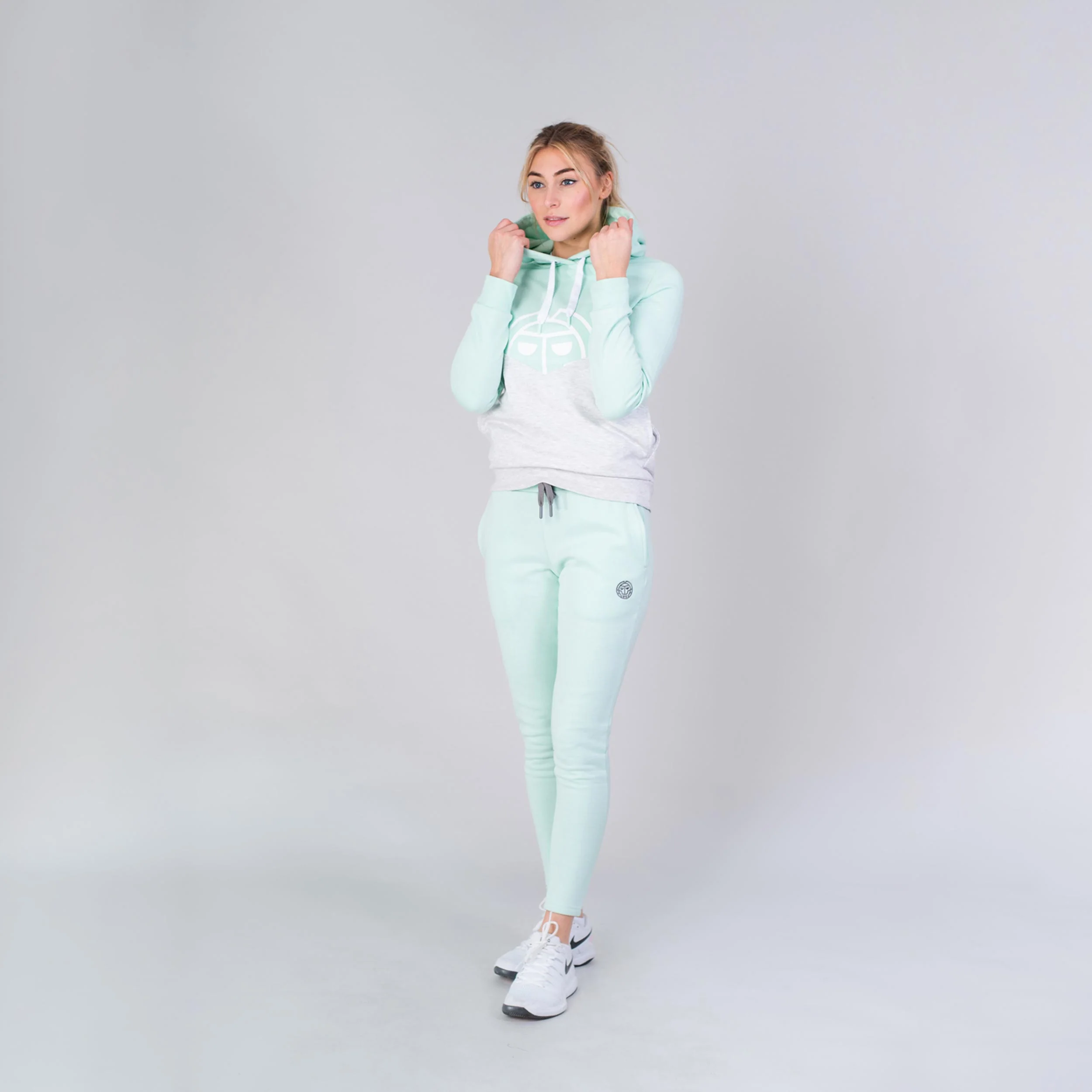 Salia Lifestyle Hoody Damen-Mint,Creme - Image 3
