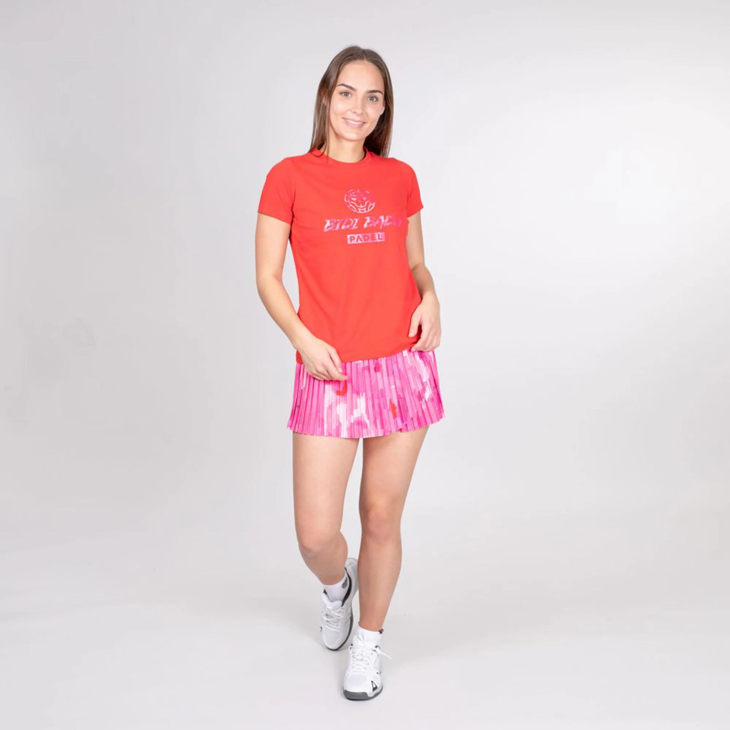 Shenzi Lifestyle T-Shirt Damen-Rot - Image 3