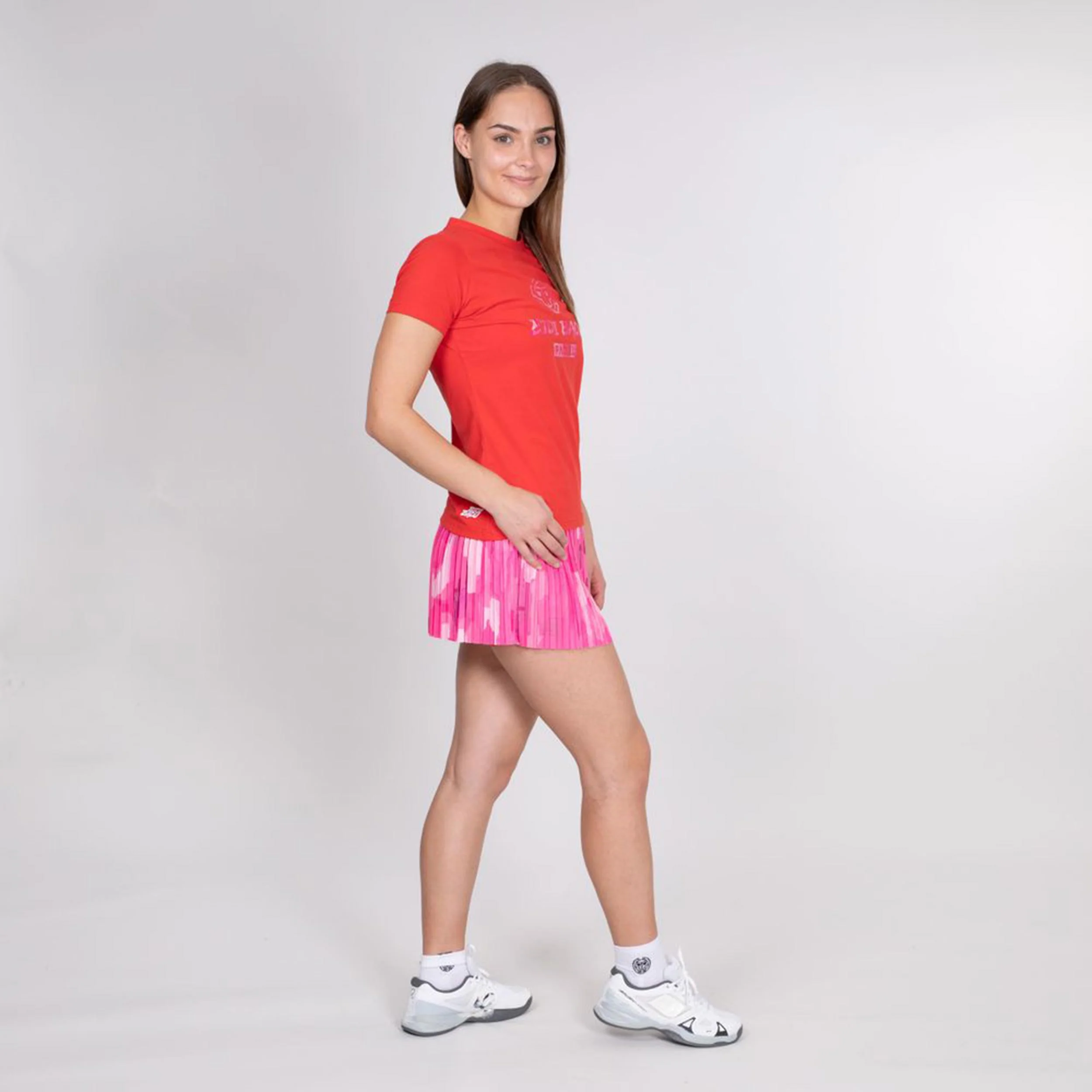 Shenzi Lifestyle T-Shirt Damen-Rot - Image 5