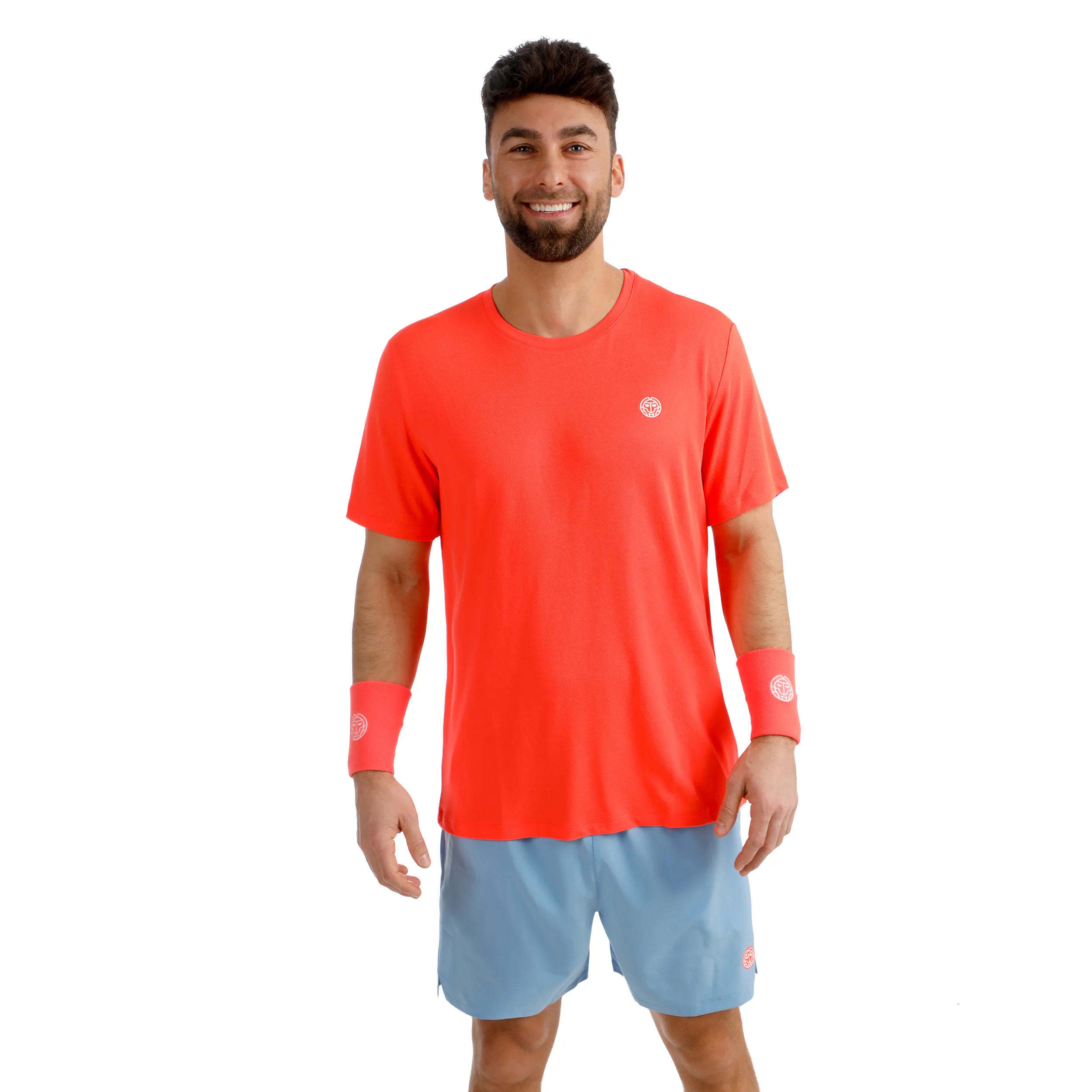 Solid T-Shirt Herren-koralle - Image 4