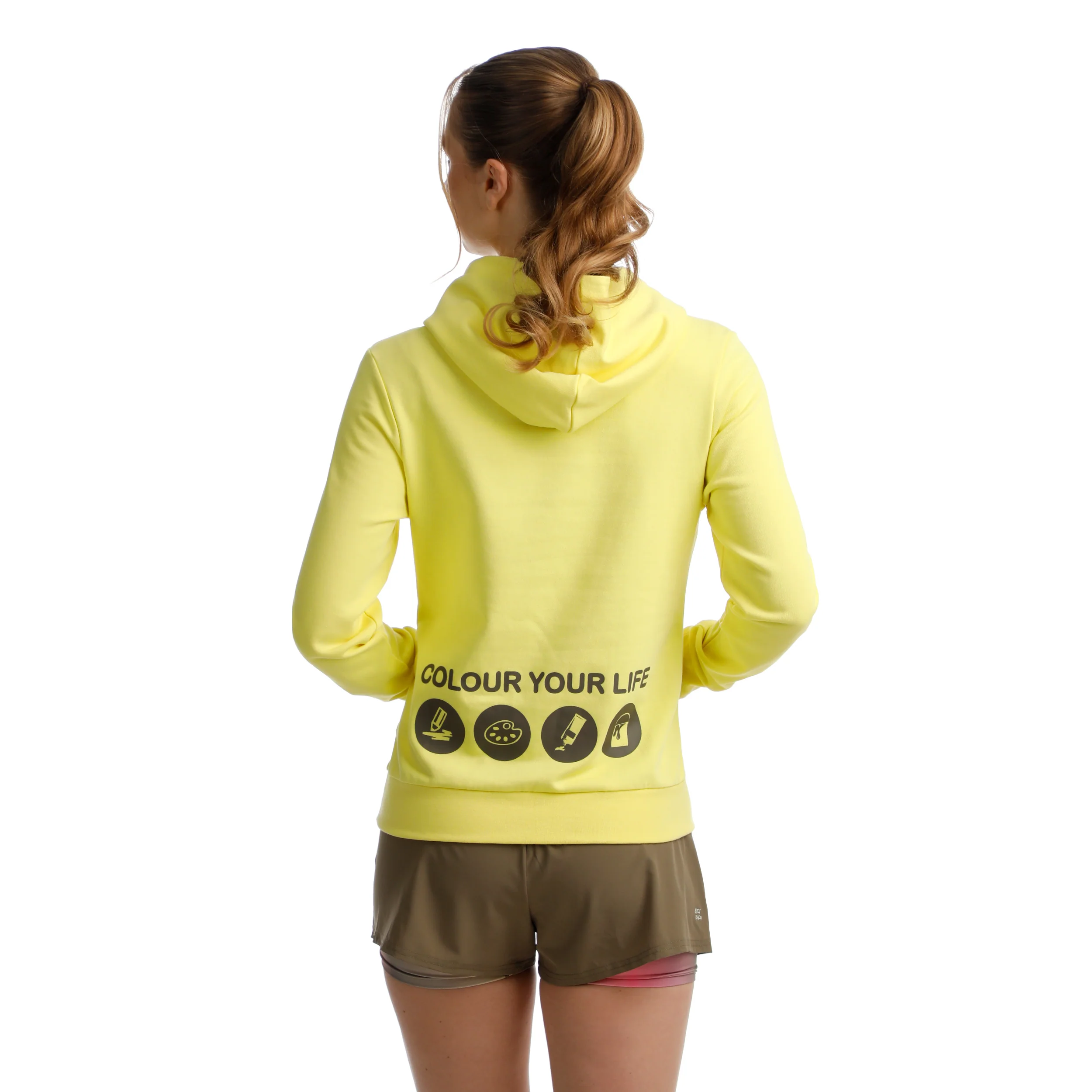 Spectrum Chill Hoody Damen-Gelb - Image 7