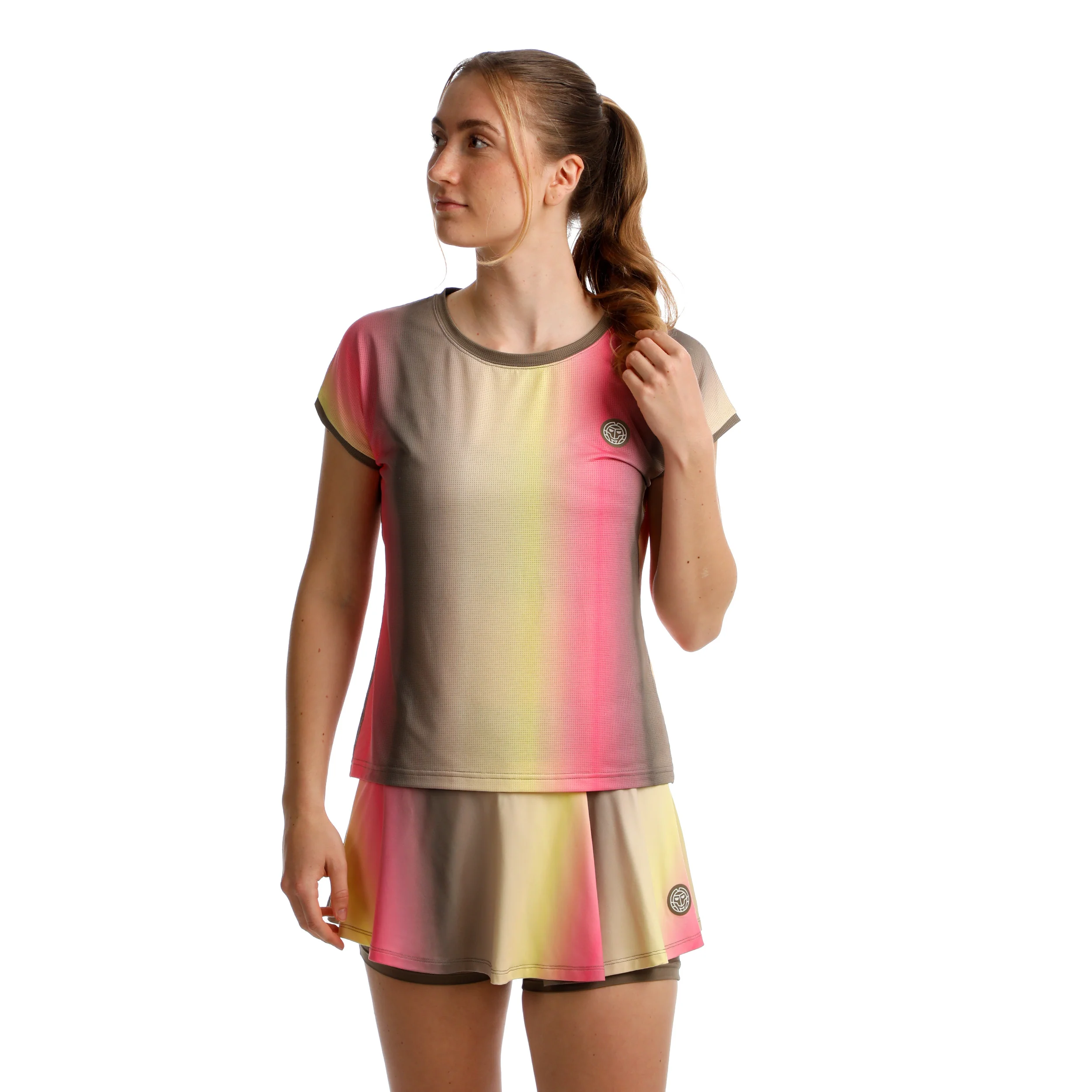 Spectrum Printed Wavy Rock Damen-Braun,Gelb - Image 5