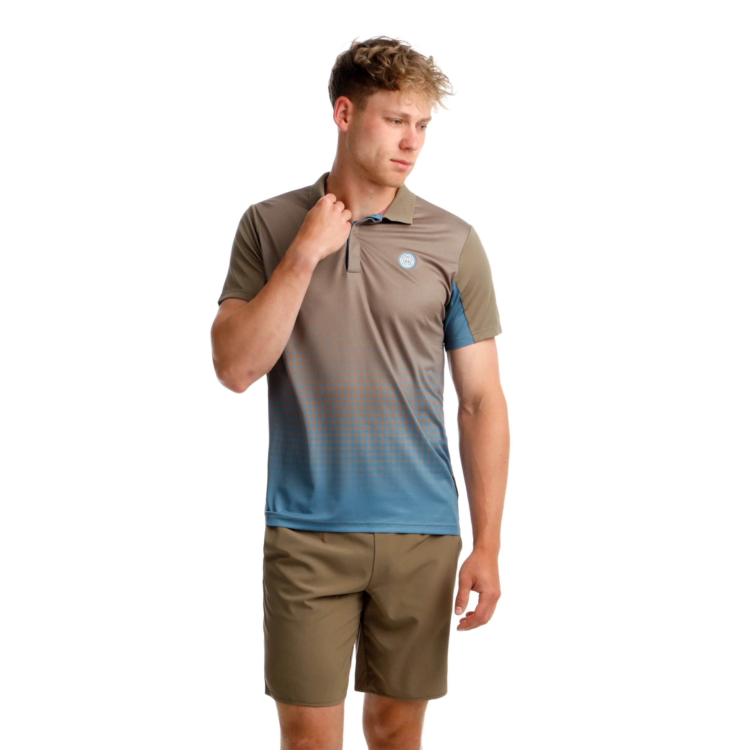 Spectrum Spirit Polo Herren-Braun,Blau - Image 5