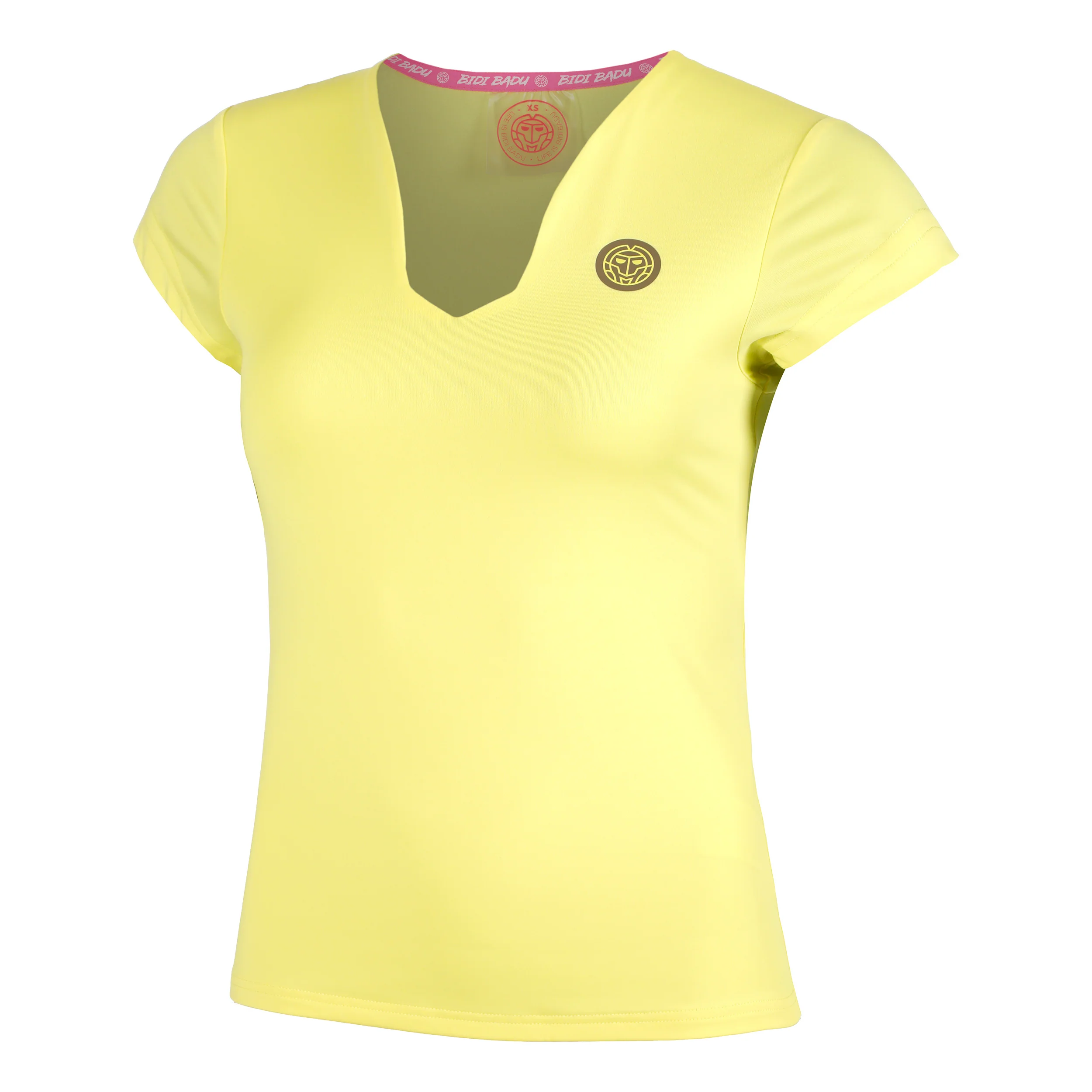 Spectrum V-Neck T-Shirt Damen-Gelb