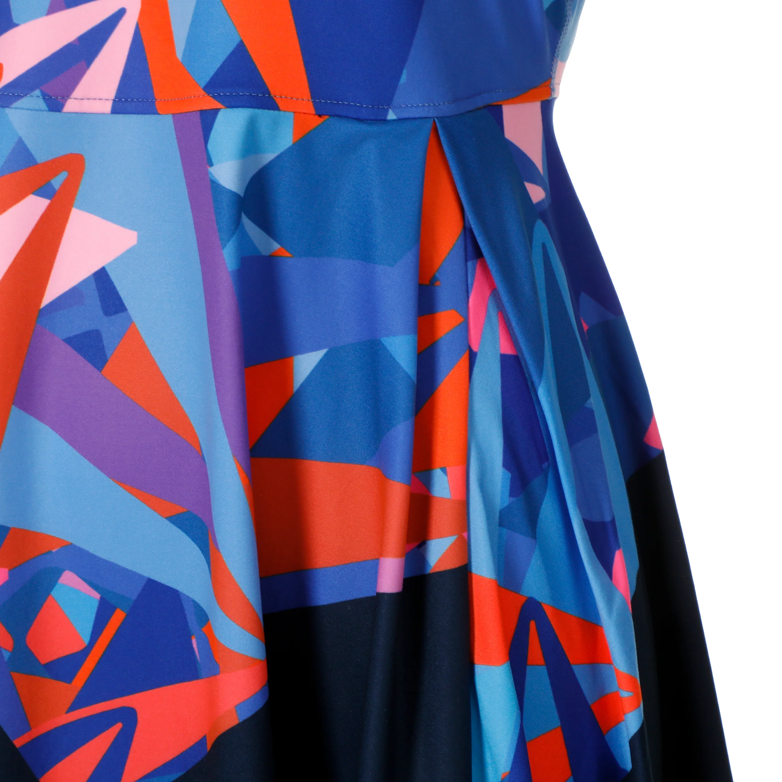 Spike Kleid Damen-Dunkelblau,Mehrfarbig - Image 4