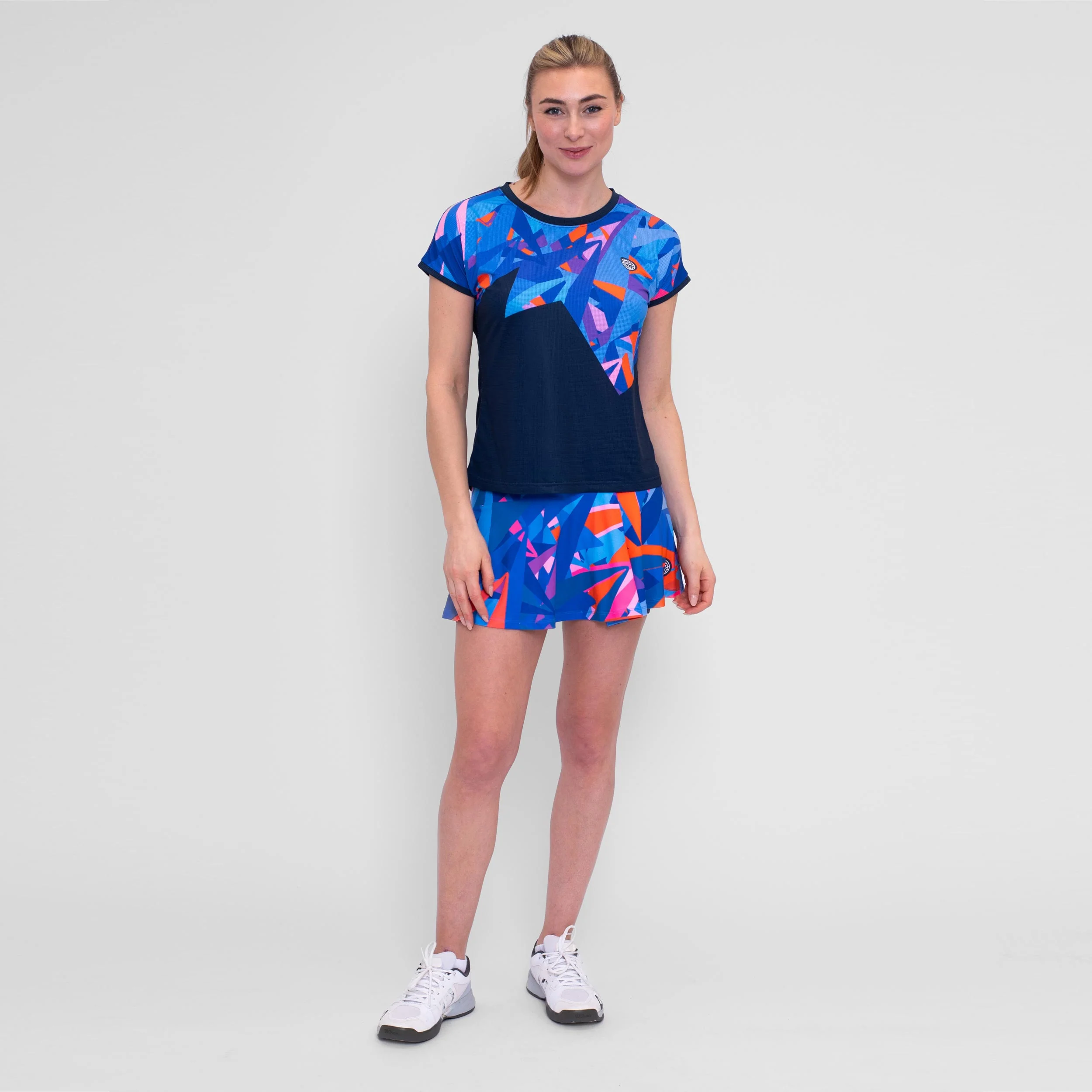 Spike Printed Wavy Rock Damen-Dunkelblau,Blau - Image 7