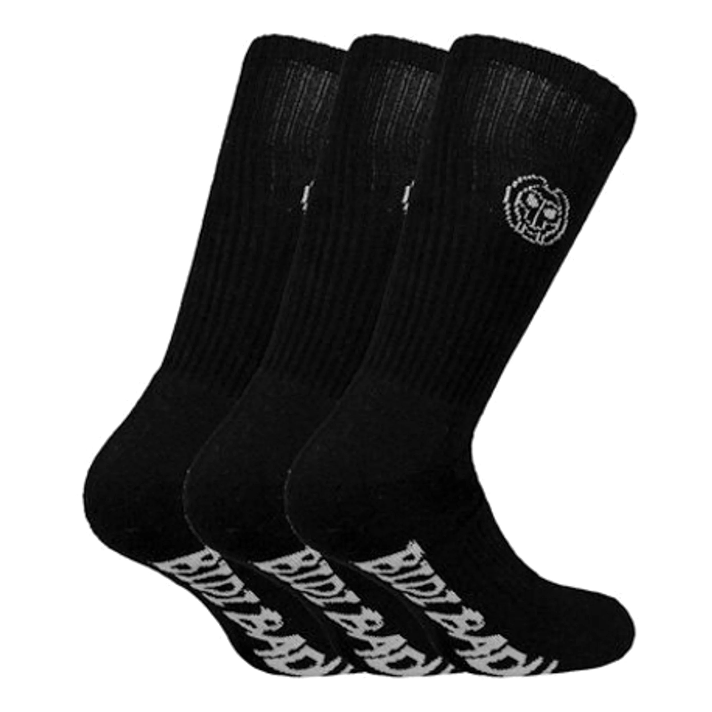 Tamio Tech Crew Sportsocken 3er Pack-Schwarz,Weiß - Image 2