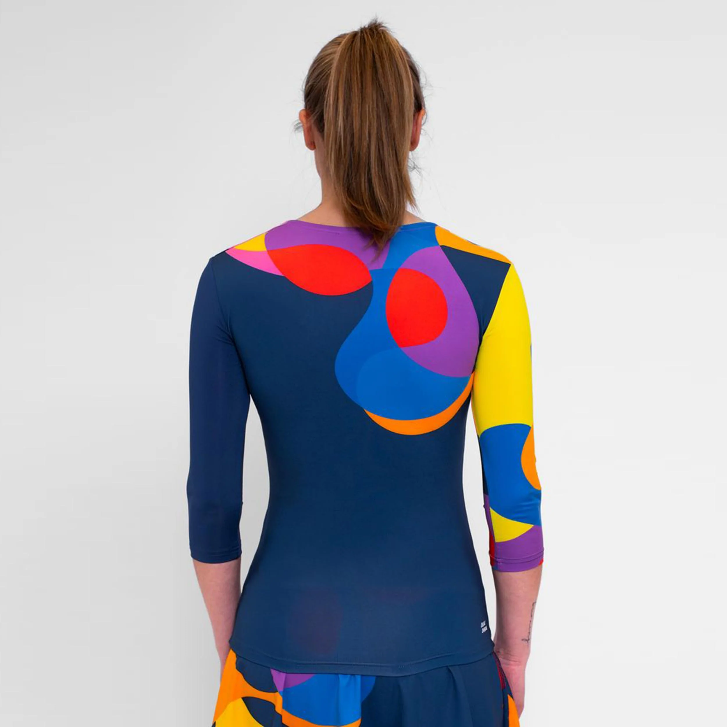 Twiggy Longsleeve Damen-Dunkelblau,Mehrfarbig - Image 2