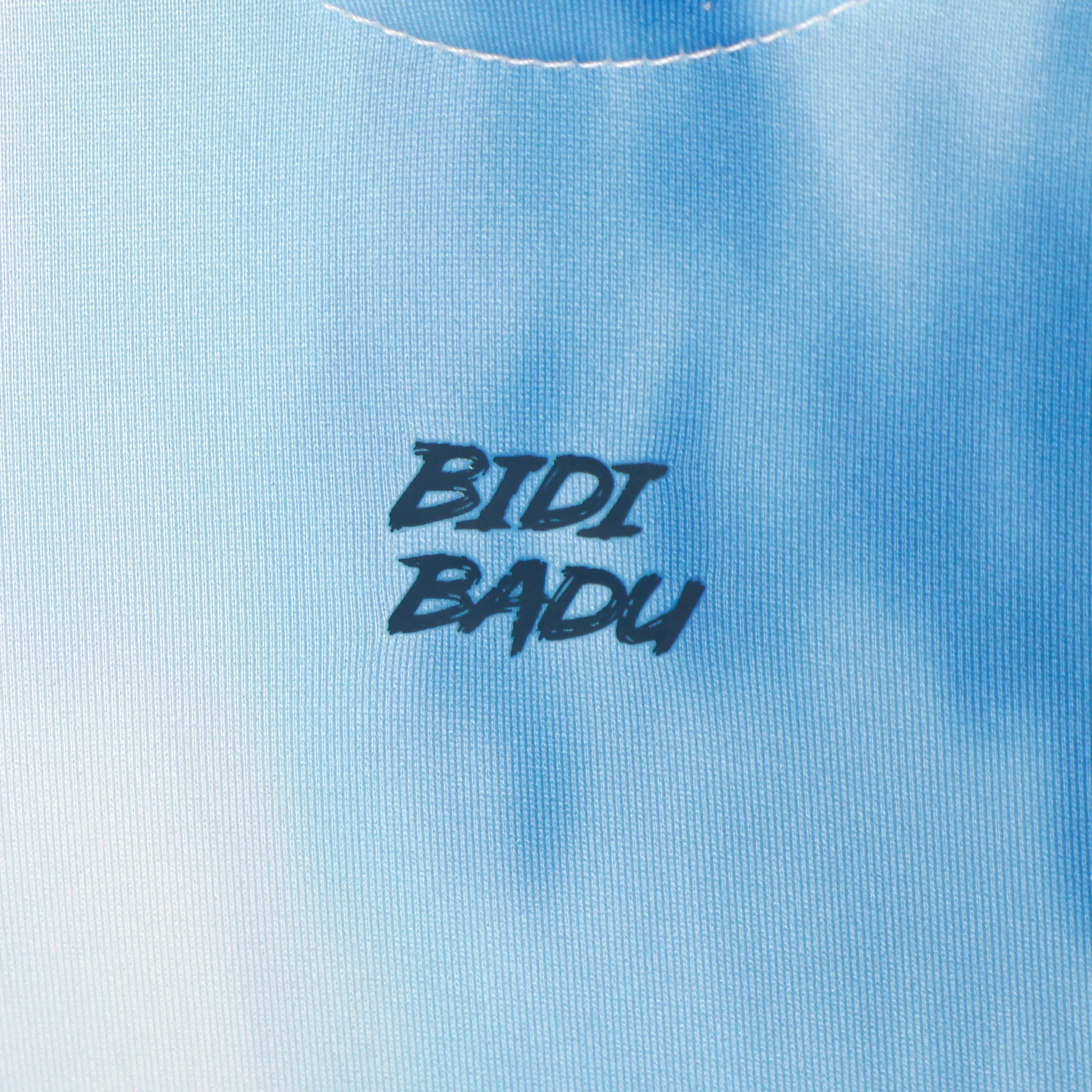 Watercolour Kleid Damen-Weiß,Blau - Image 5