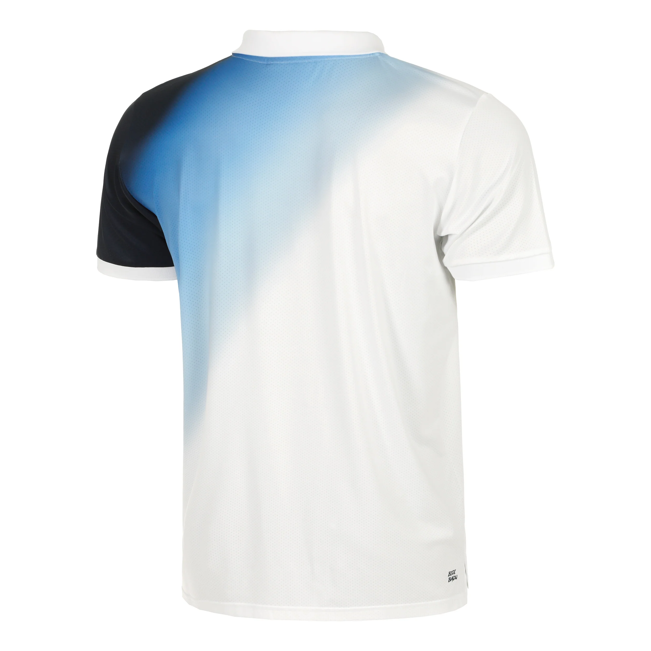 Watercolour Polo Herren-Weiß,Blau - Image 2