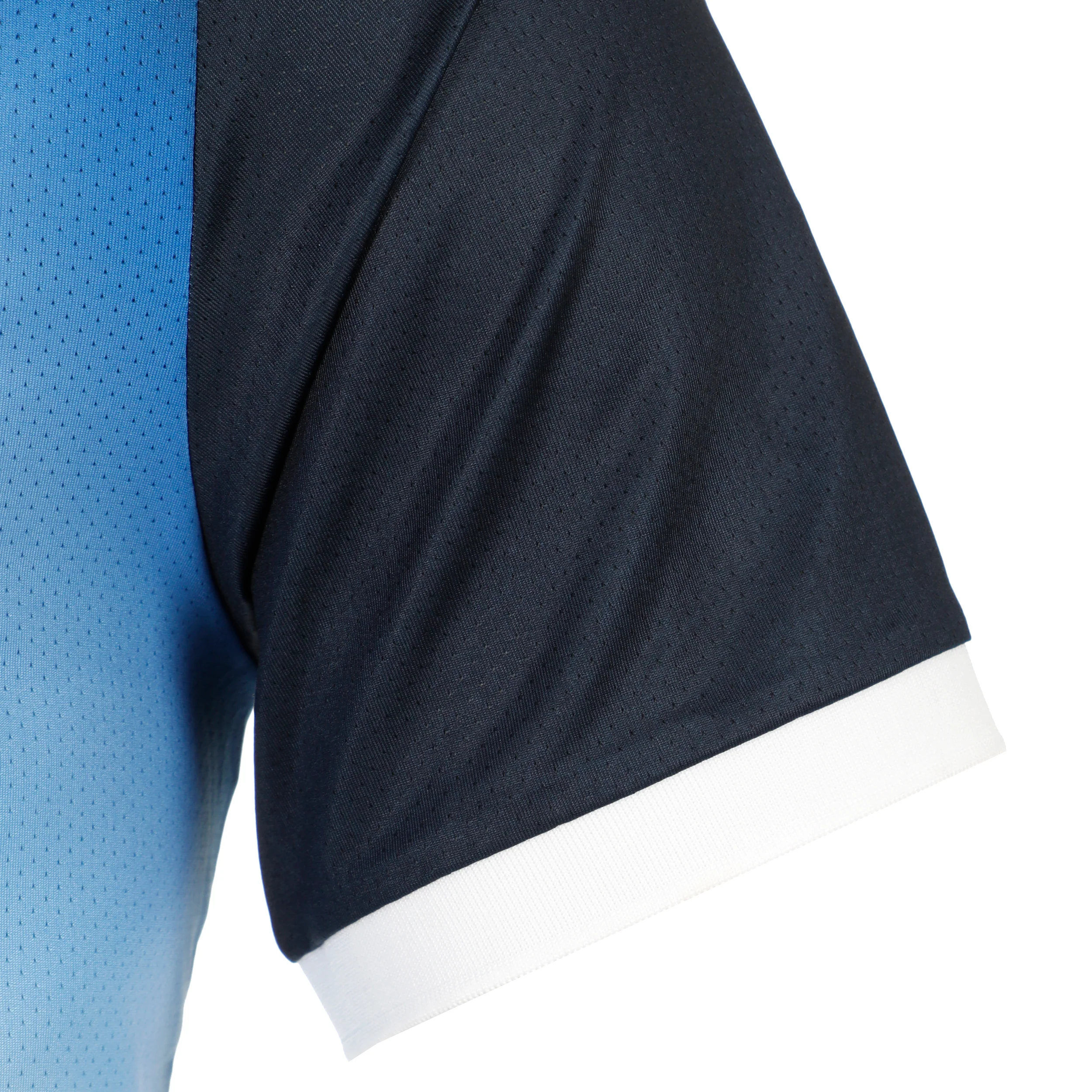 Watercolour Polo Herren-Weiß,Blau - Image 4