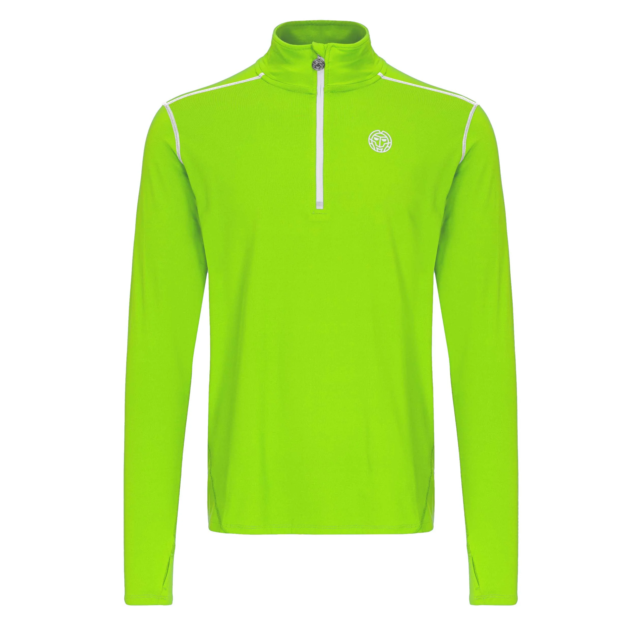 Zac Tech Half Zip Longsleeve Herren-Neongrün,Weiß