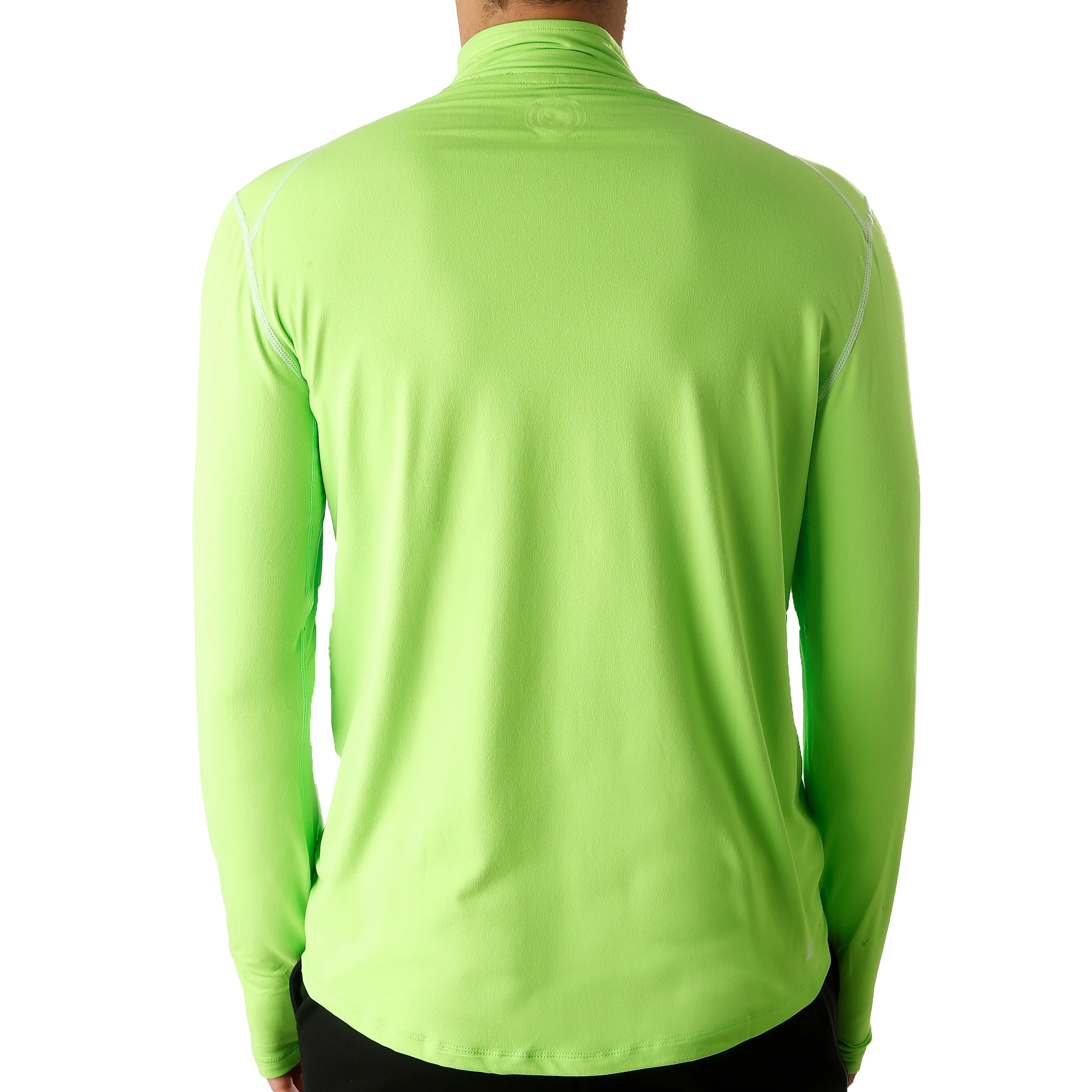 Zac Tech Half Zip Longsleeve Herren-Neongrün,Weiß - Image 5
