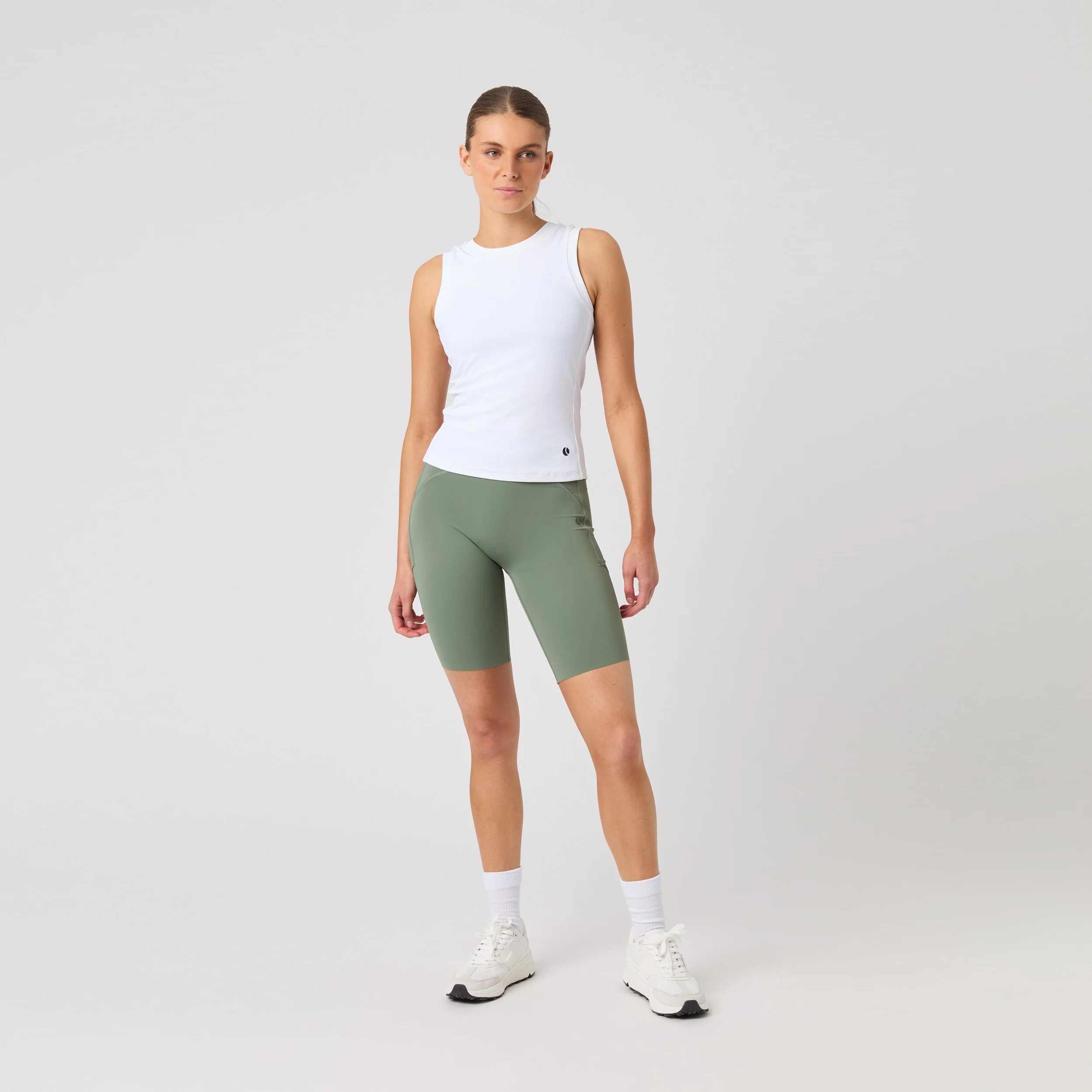 Ace Pocket Ribbed Tank-Top Damen - weiß - Image 7