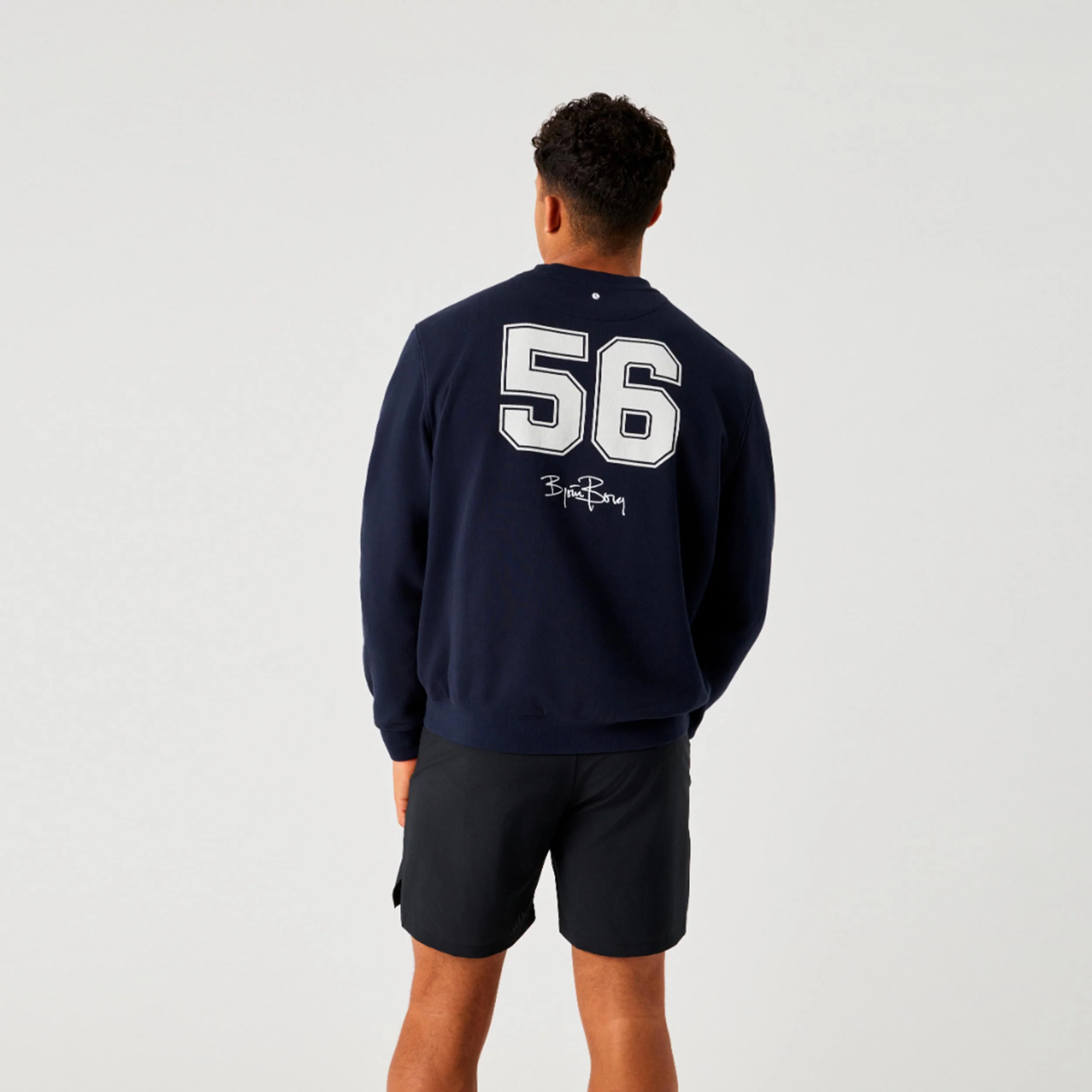 Borg Classic Print Sweatshirt Herren - dunkelblau - Image 2