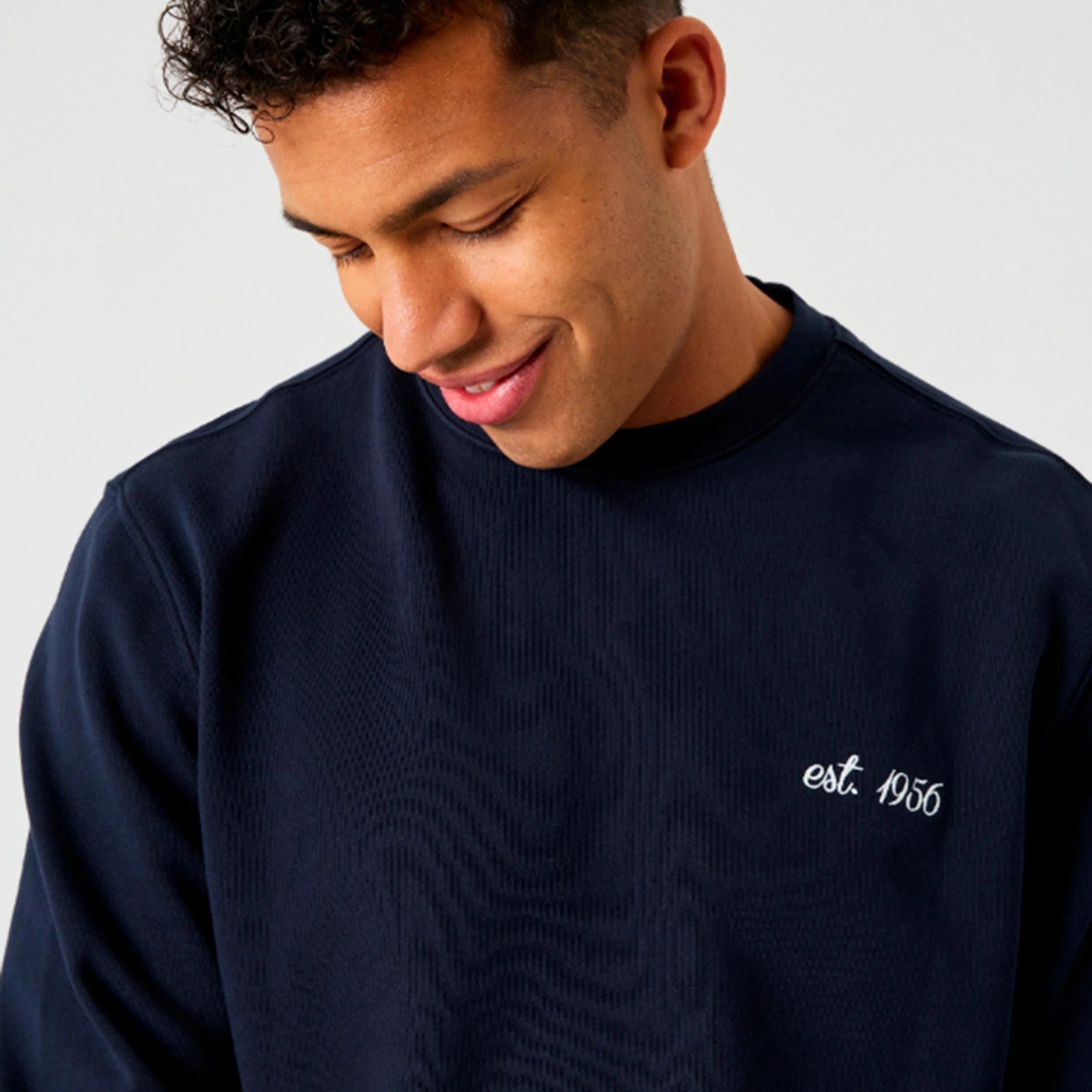 Borg Classic Print Sweatshirt Herren - dunkelblau - Image 3
